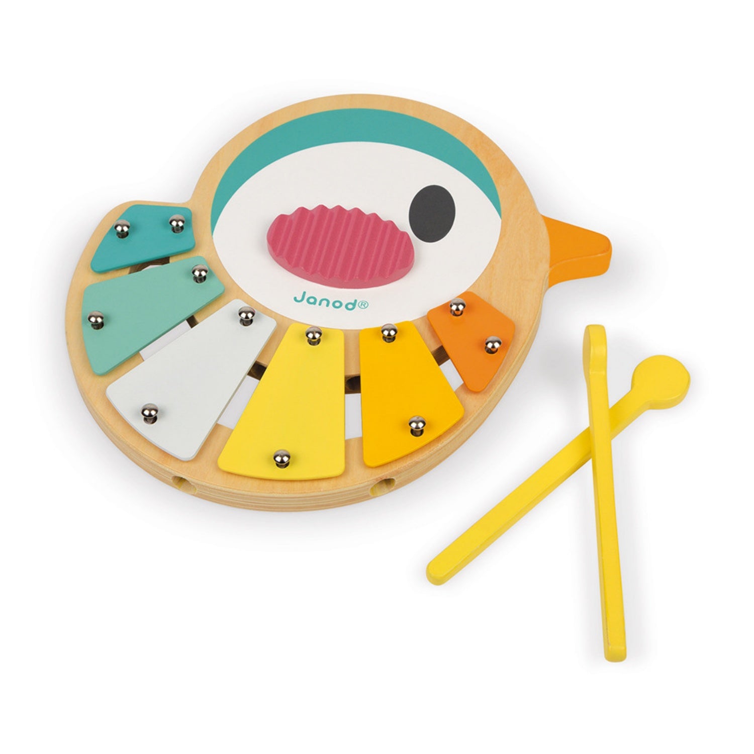 Janod Pure Bird Xylo | Wooden Toddler Activity Toy | Detached | BeoVERDE.ie
