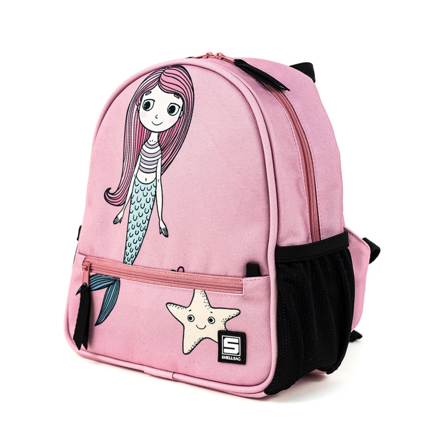 Shellbag Little Mermaid Mini Backpack | Kid’s Backpack for Creche, Nursery & School | Back - Side View | BeoVERDE.ie