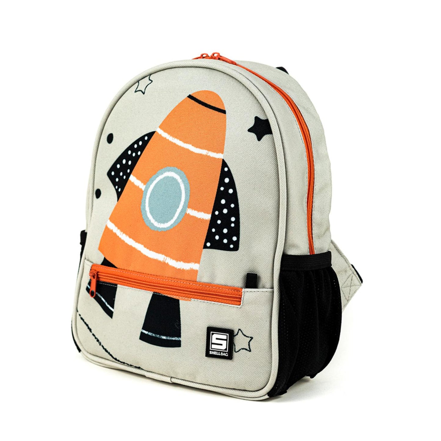 Shellbag Space Rocket Mini Backpack | Kid’s Backpack for Creche, Nursery & School | Back - Side View | BeoVERDE.ie
