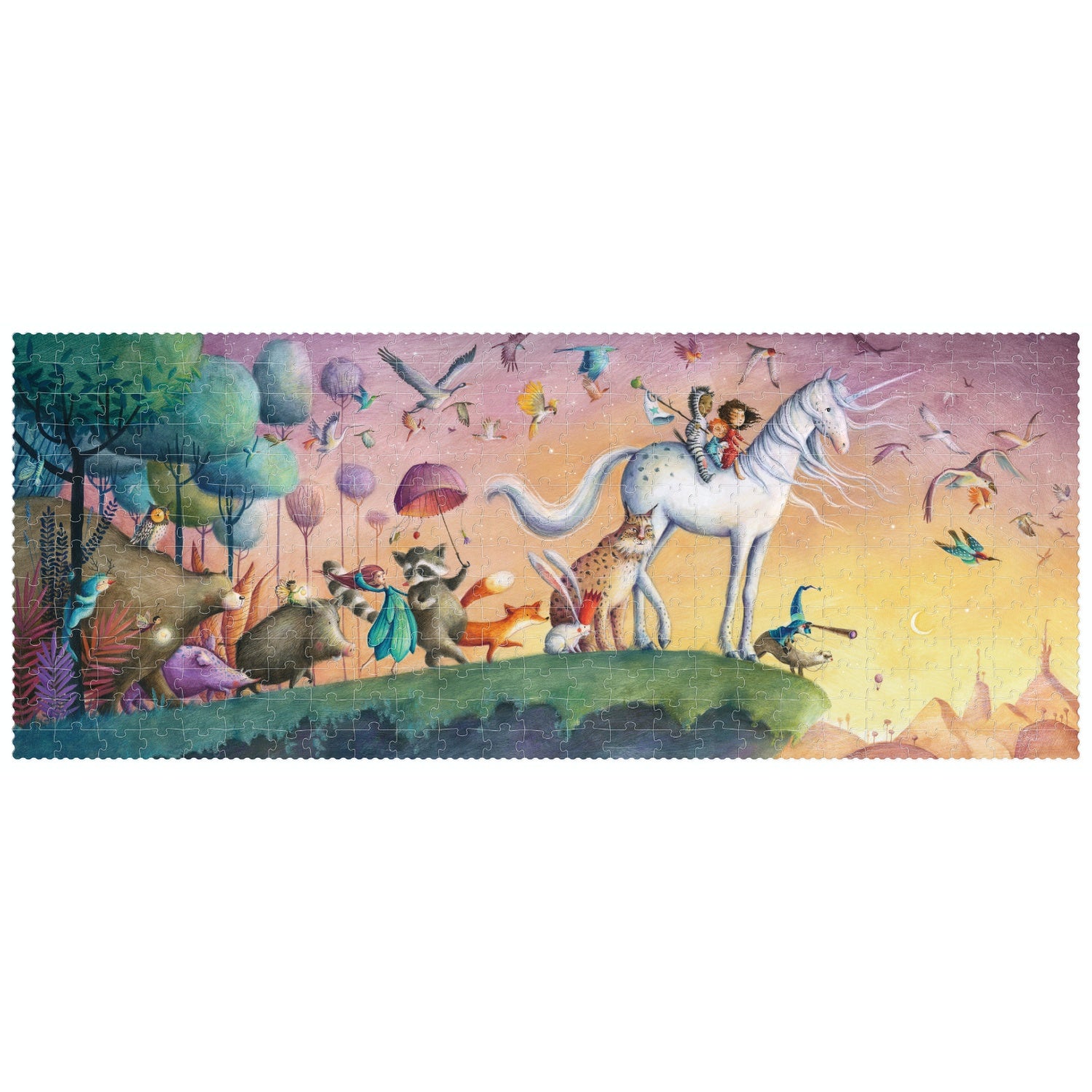 Londji MY UNICORN Jigsaw Puzzle | Designed by Sonja Wimmer Jigsaw Puzzle | Perfect Jigsaw Puzzle for Kids 6 Years and Older and Adults | Front View – Puzzle completed | BeoVERDE.ie
