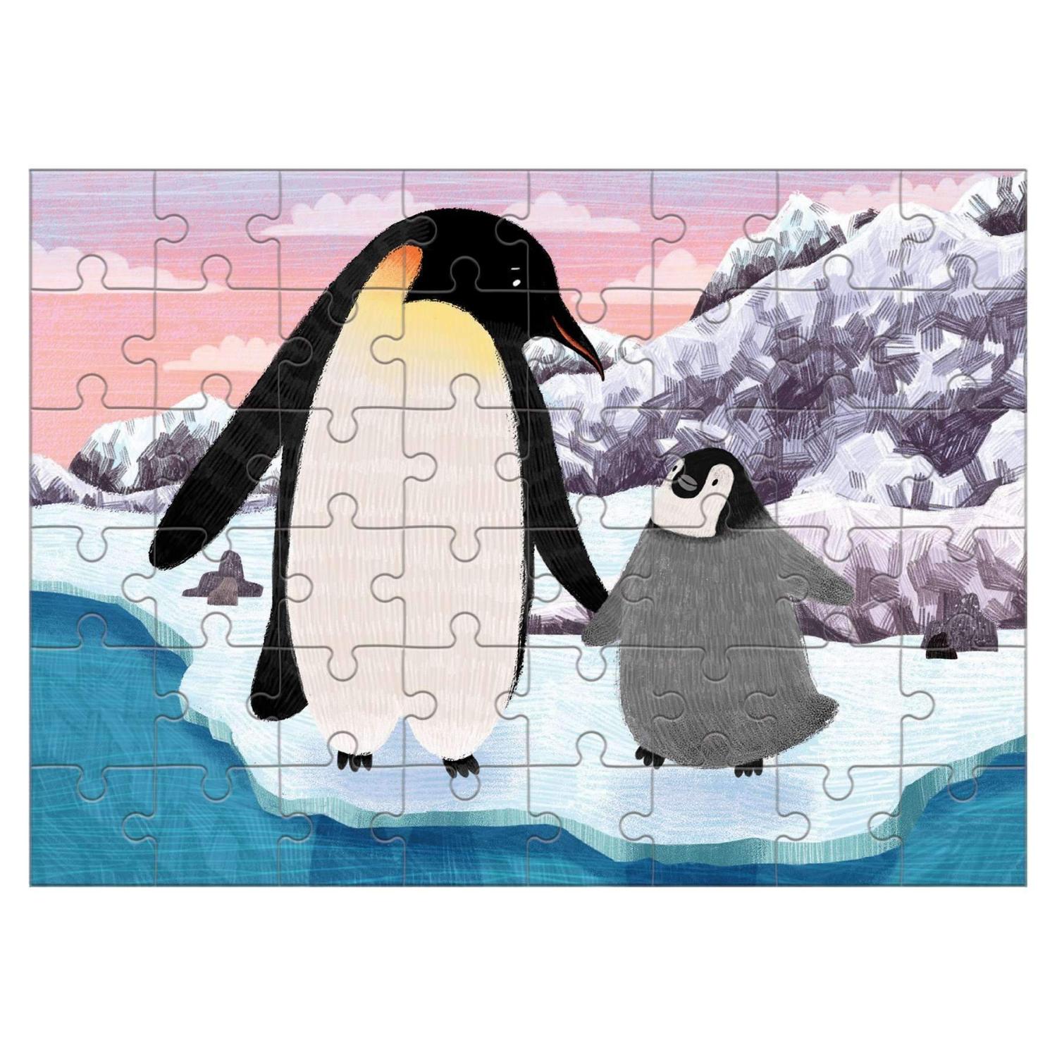 Mudpuppy Emperor Penguin Mini Puzzle | Jigsaw Puzzle For Kids | Completed Jigsaw Puzzle | BeoVERDE.ie