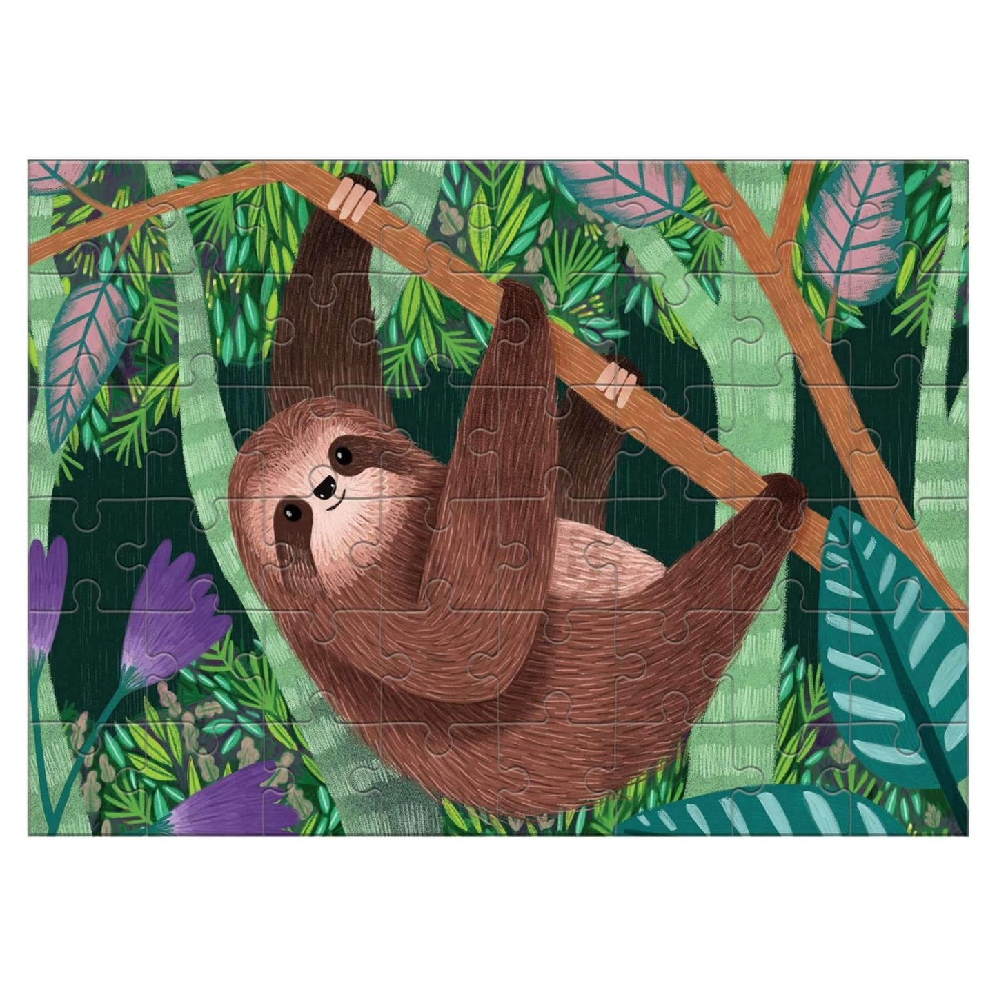 Mudpuppy Three-Toed Sloth Mini Puzzle | Jigsaw Puzzle For Kids | Completed Jigsaw Puzzle | BeoVERDE.ie