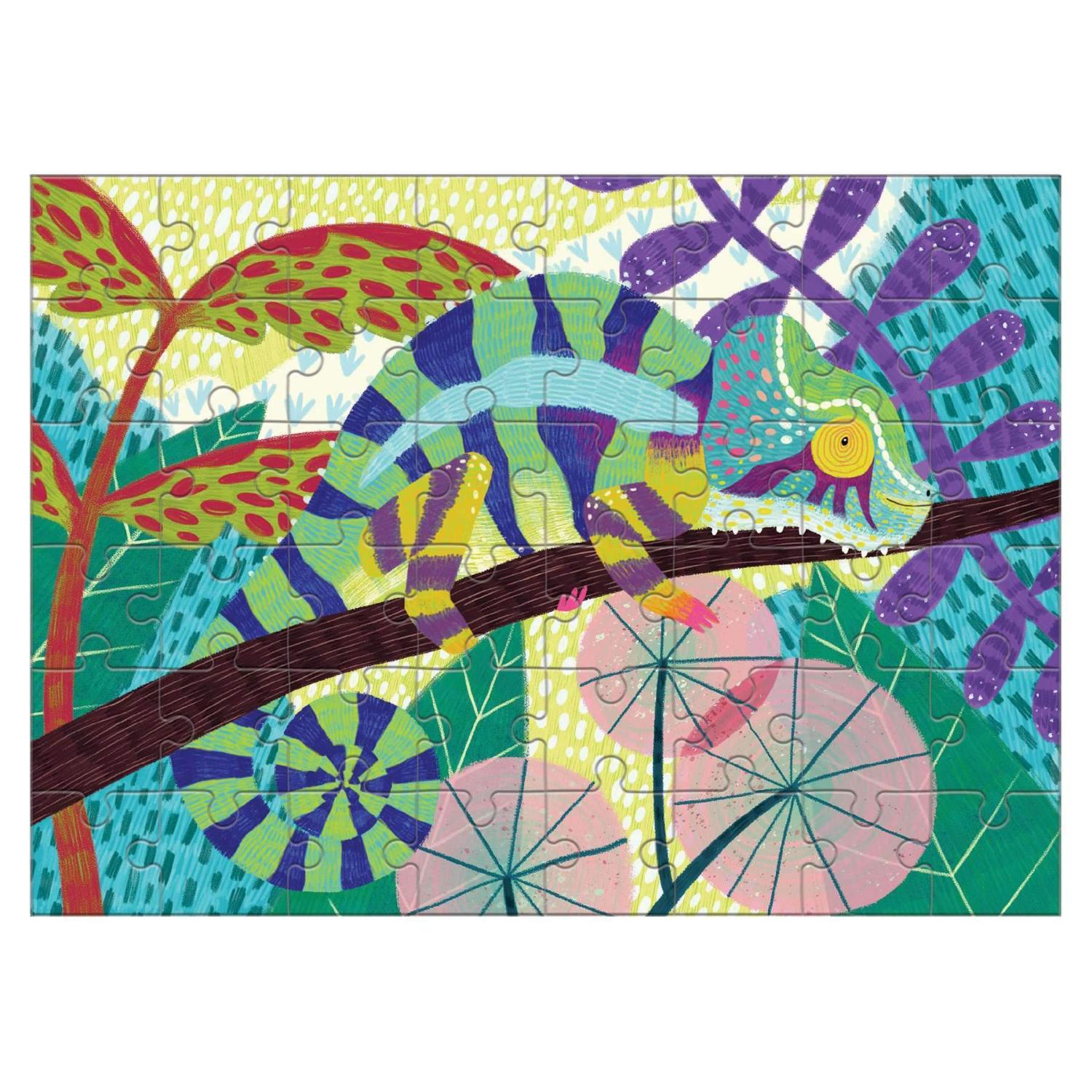 Mudpuppy Panther Chameleon Mini Puzzle | Jigsaw Puzzle For Kids | Completed Jigsaw Puzzle | BeoVERDE.ie
