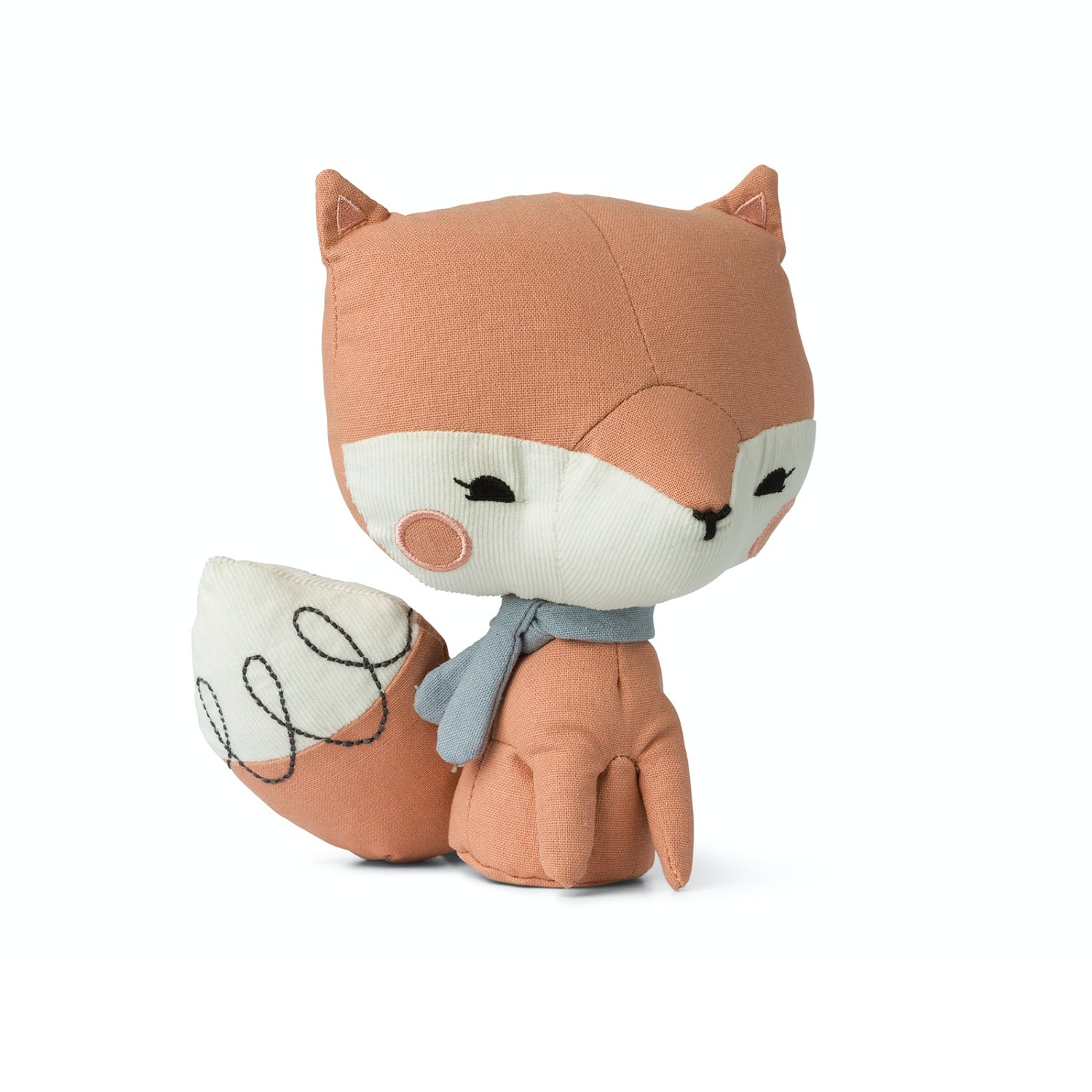 Picca LouLou Peachy Pink Fox | Imaginative Play Toy | Hand-Crafted Soft Toy Made From Cotton | Front | BeoVERDE.ie