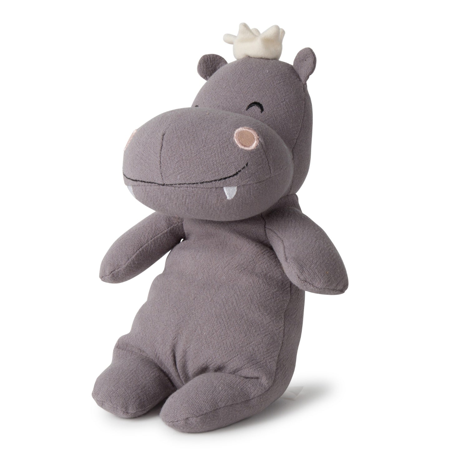 Picca LouLou Hippo | Imaginative Play Toy | Hand-Crafted Soft Toy Made From Cotton | Side | BeoVERDE.ie