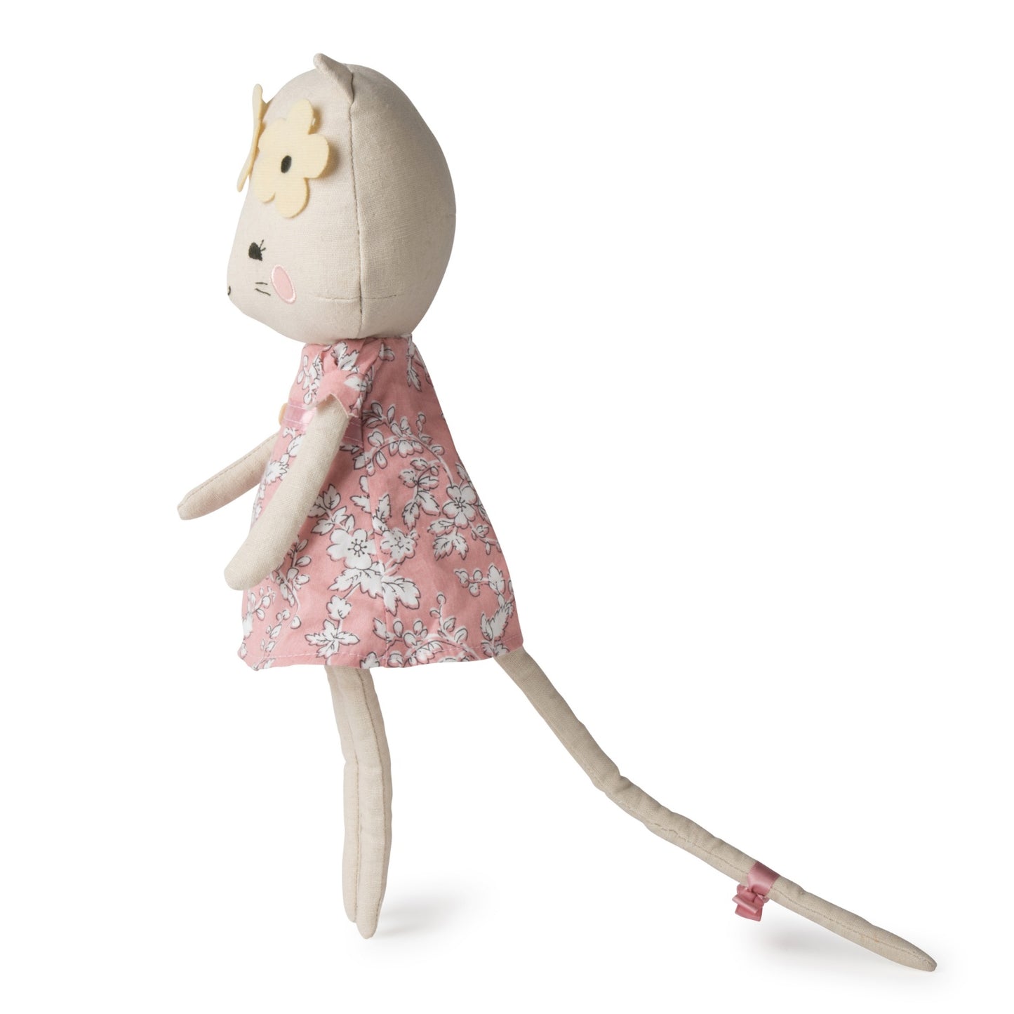 Picca LouLou Kitty Cat | Imaginative Play Toy | Soft Toy Made From Cotton | Standing - Side | BeoVERDE.ie