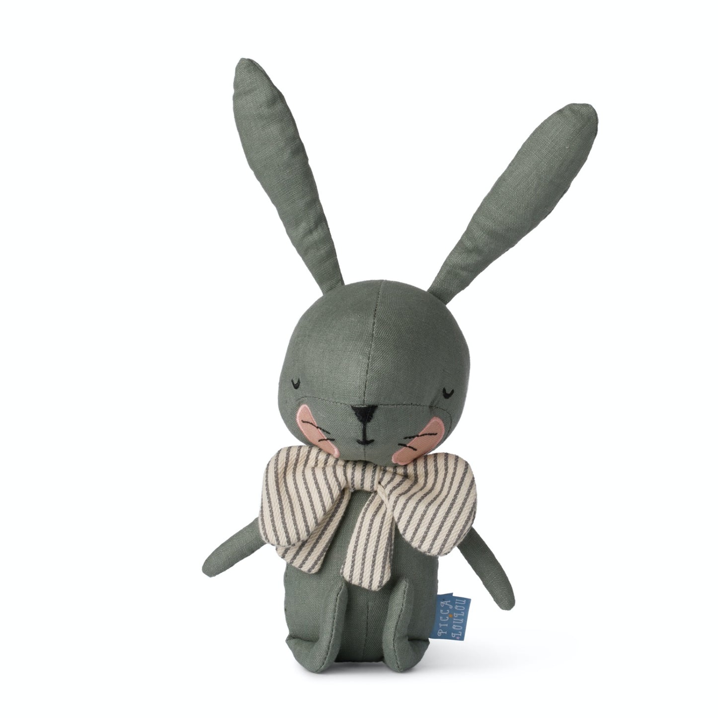Rabbit Laurel Green in Gift Box | Imaginative Play Toy | Hand-Crafted Soft Toy Made From Cotton | Front | BeoVERDE.ie