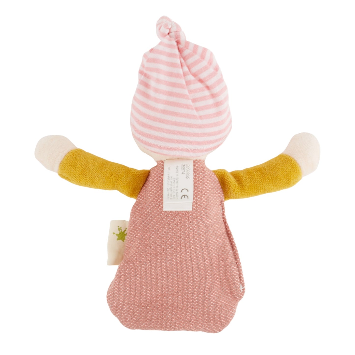 Sigikid Pixie Cuddle Doll Baby Comforter | Organic Soft Toy | Baby’s First Toy | Back | BeoVERDE Ireland