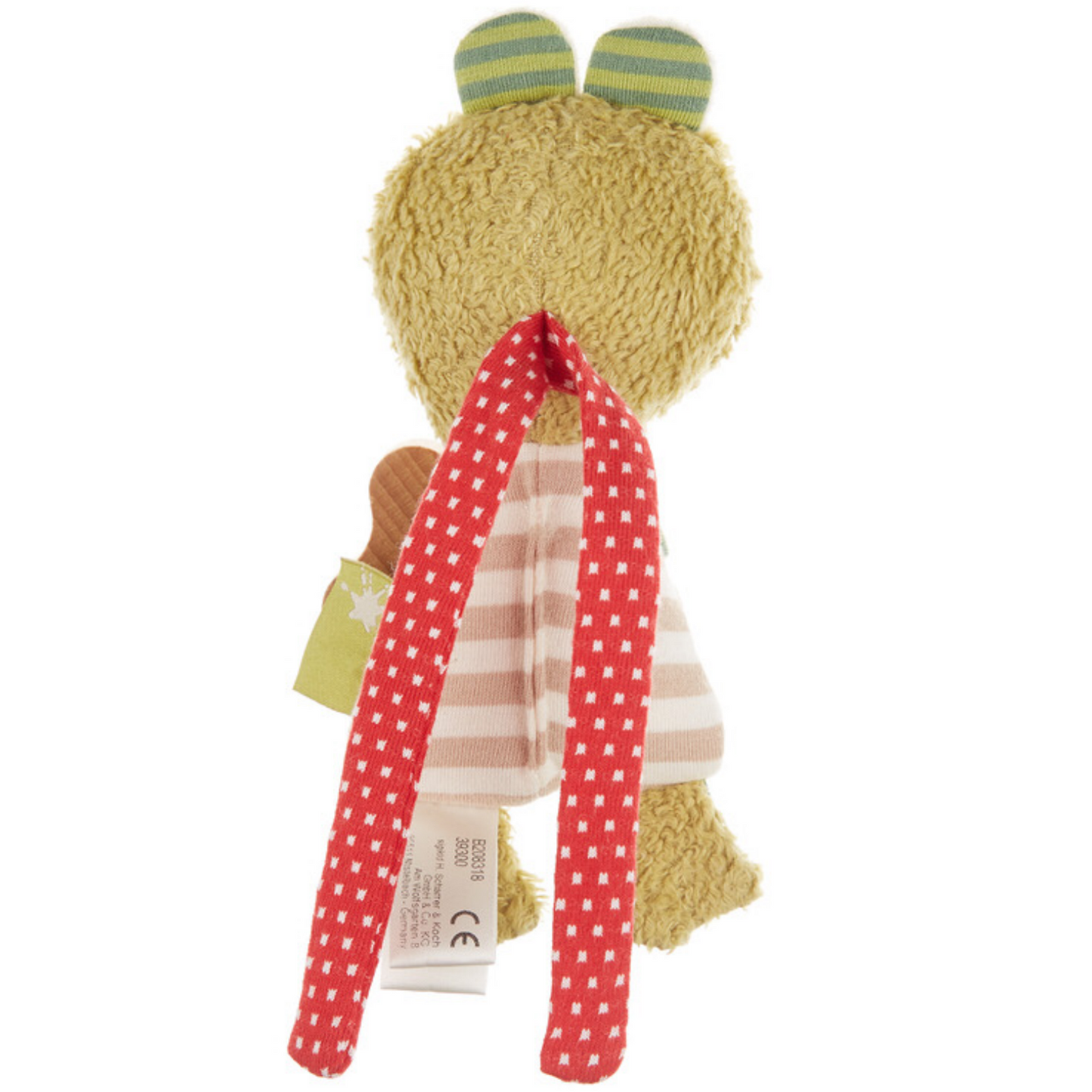 Sigikid Organic Frog Rattle and Teether | Back | BeoVERDE.ie