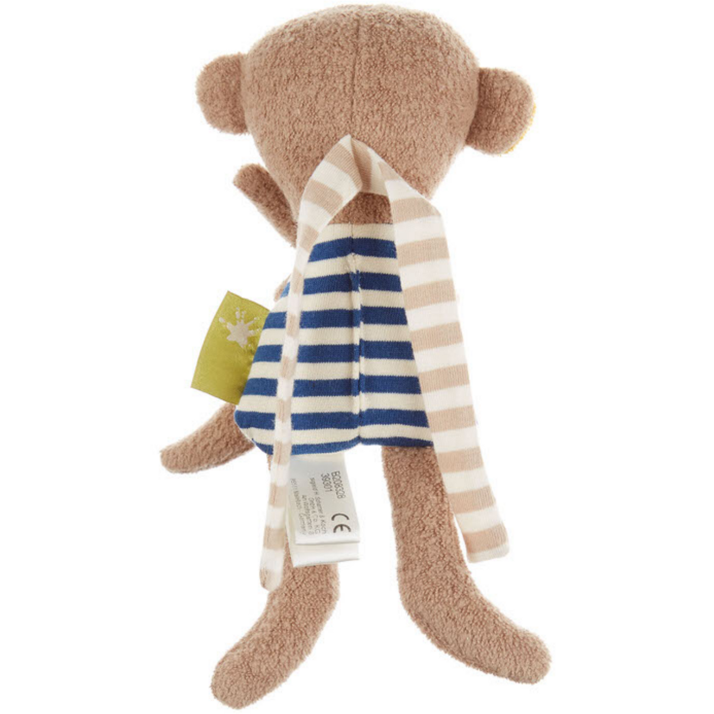 Sigikid Organic Monkey Rattle and Teether | Back | BeoVERDE.ie