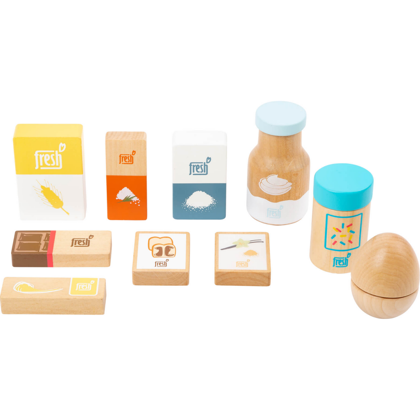 Small Foot Baking Ingredients Set | Wooden Pretend Play Toys | Item View | BeoVERDE.ie