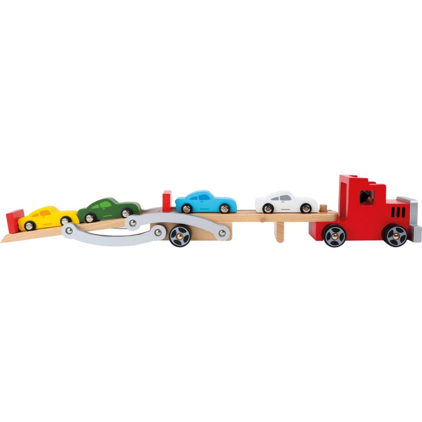 Car Transporter with 4 Cars | Wooden Imaginative Play Toys