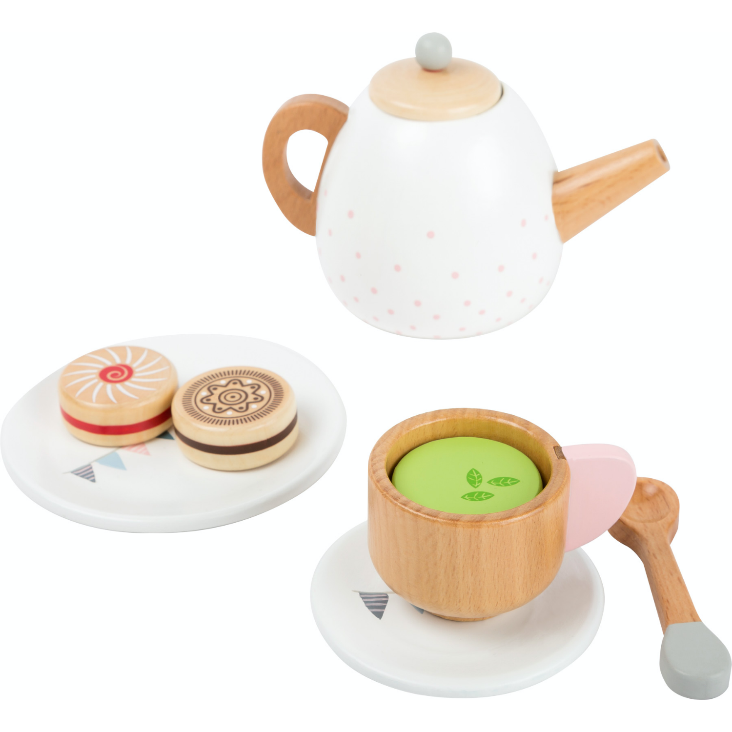 Small Foot Tea Set | Wooden Pretend Play Toys | Close-up | BeoVERDE.ie