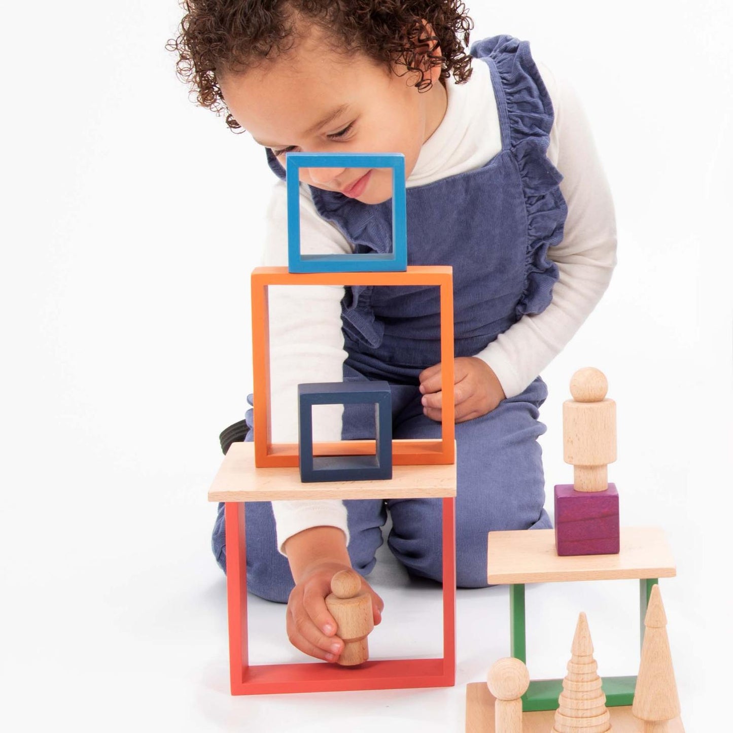 Natural Wooden Community Figures | Open-Ended Toys