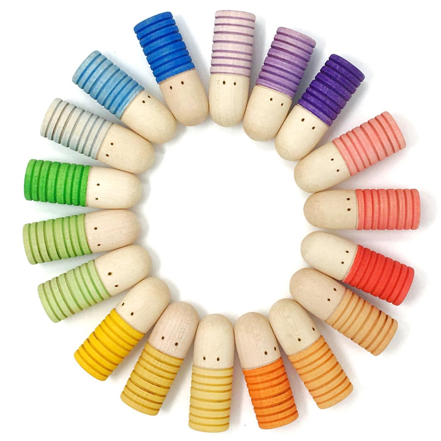 Grapat Brots | Wooden Toys for Kids | Open-Ended Play Set | Circle Grapat Brots | BeoVERDE.ie