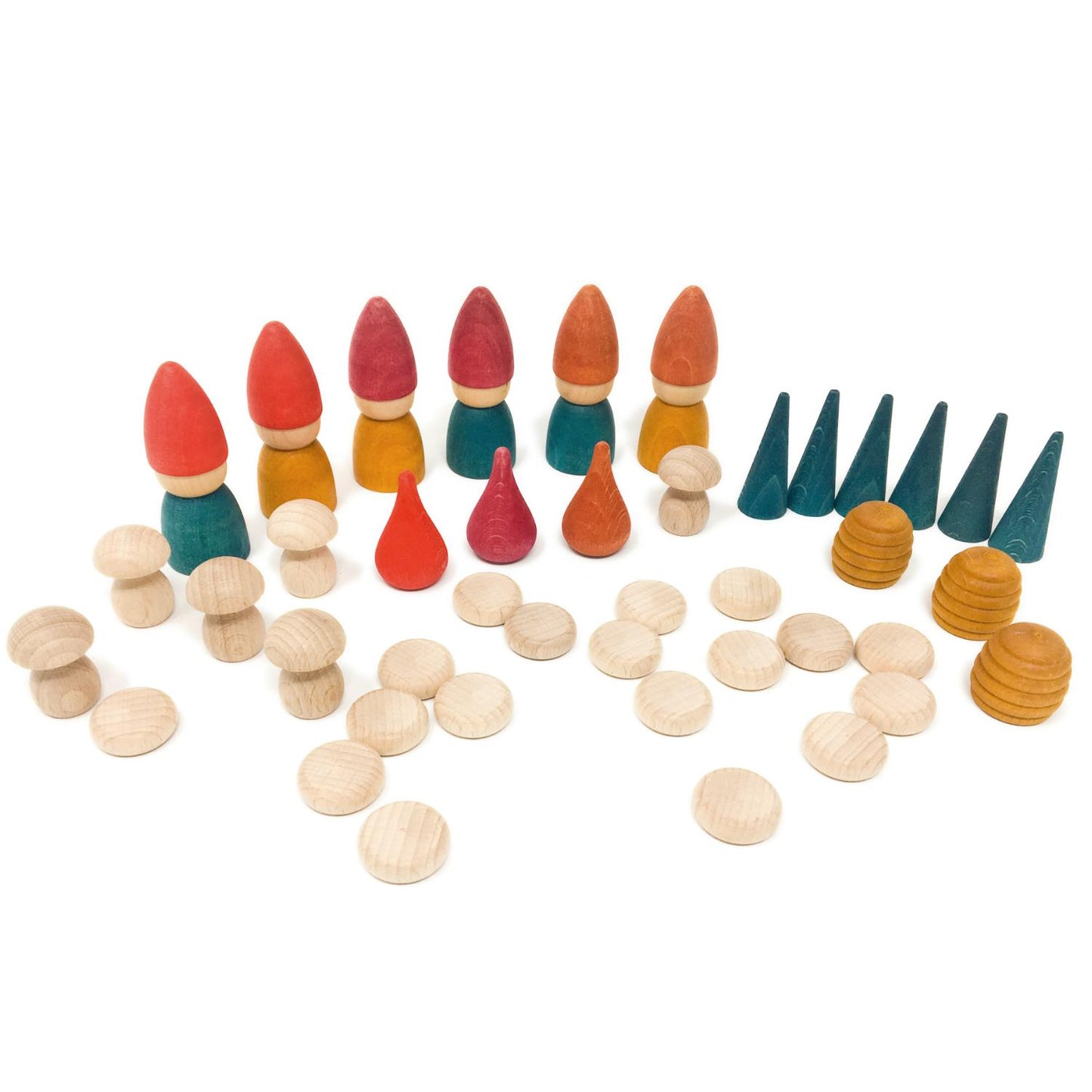 Grapat Nins Tomten | Wooden Toys | Open-Ended Play Set | Bird Eye View | BeoVERDE.ie