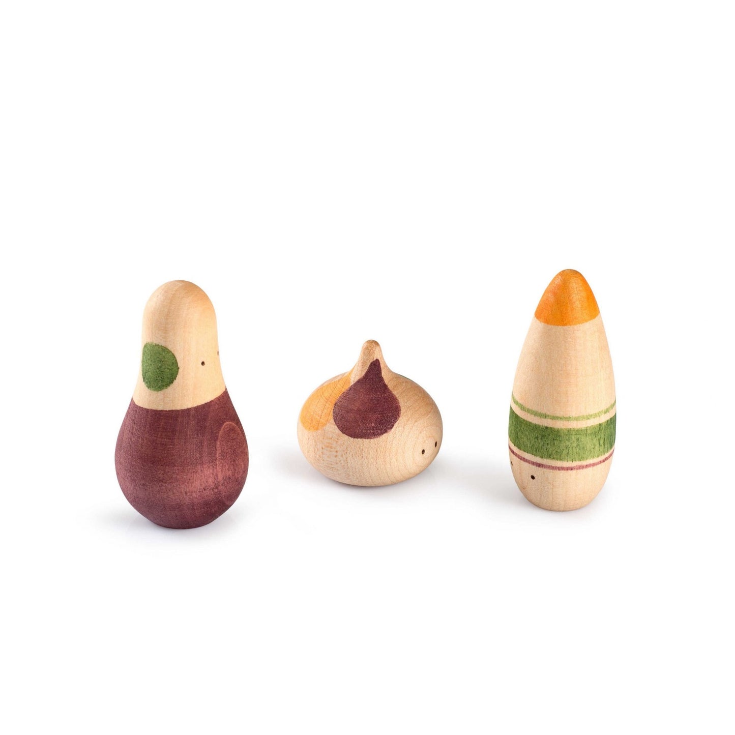 Ooh-lala! | 3 Wooden Figures for Kids | Open-Ended Play Set
