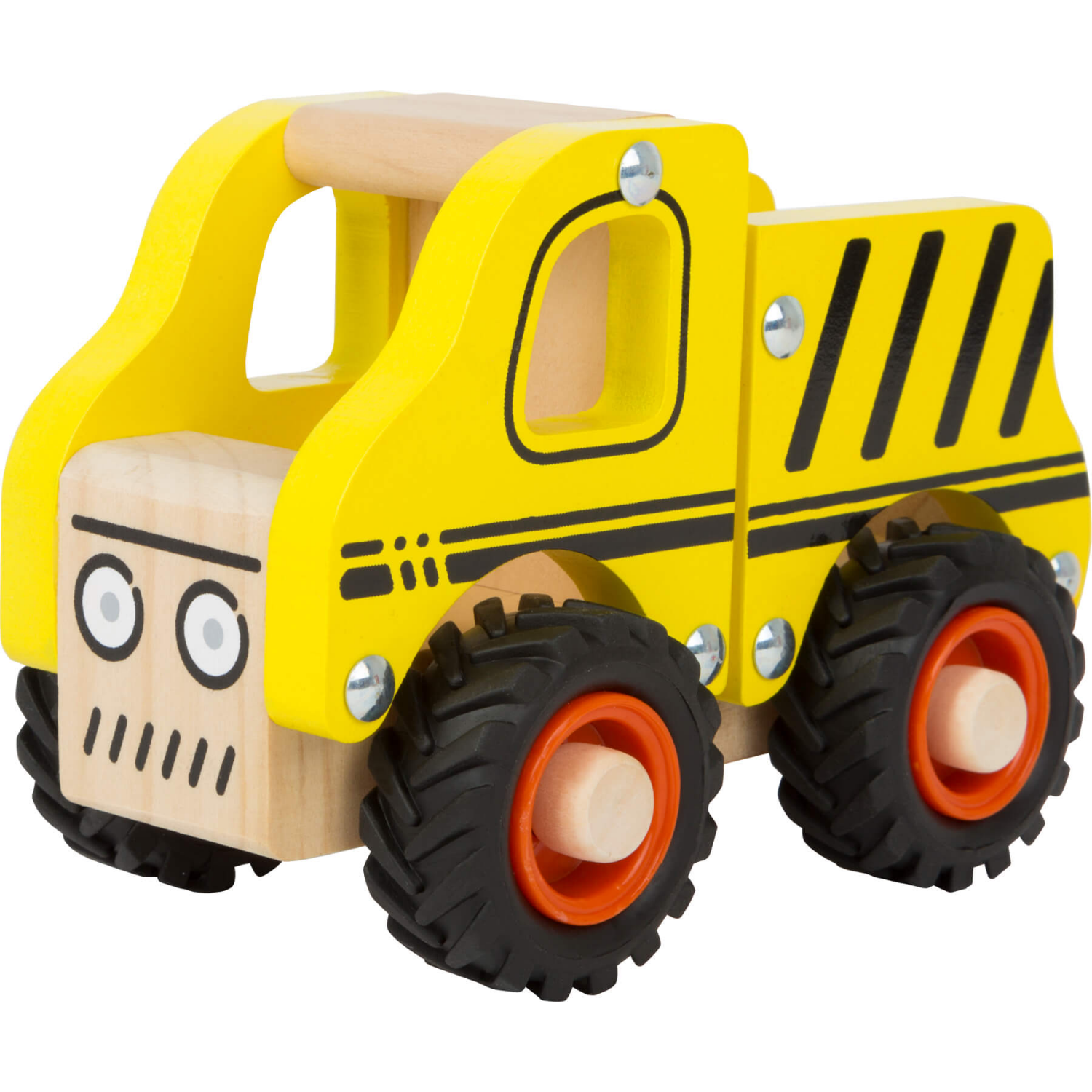 Small Foot Wooden Construction Site Vehicle | Front Side View Left | BeoVERDE.ie