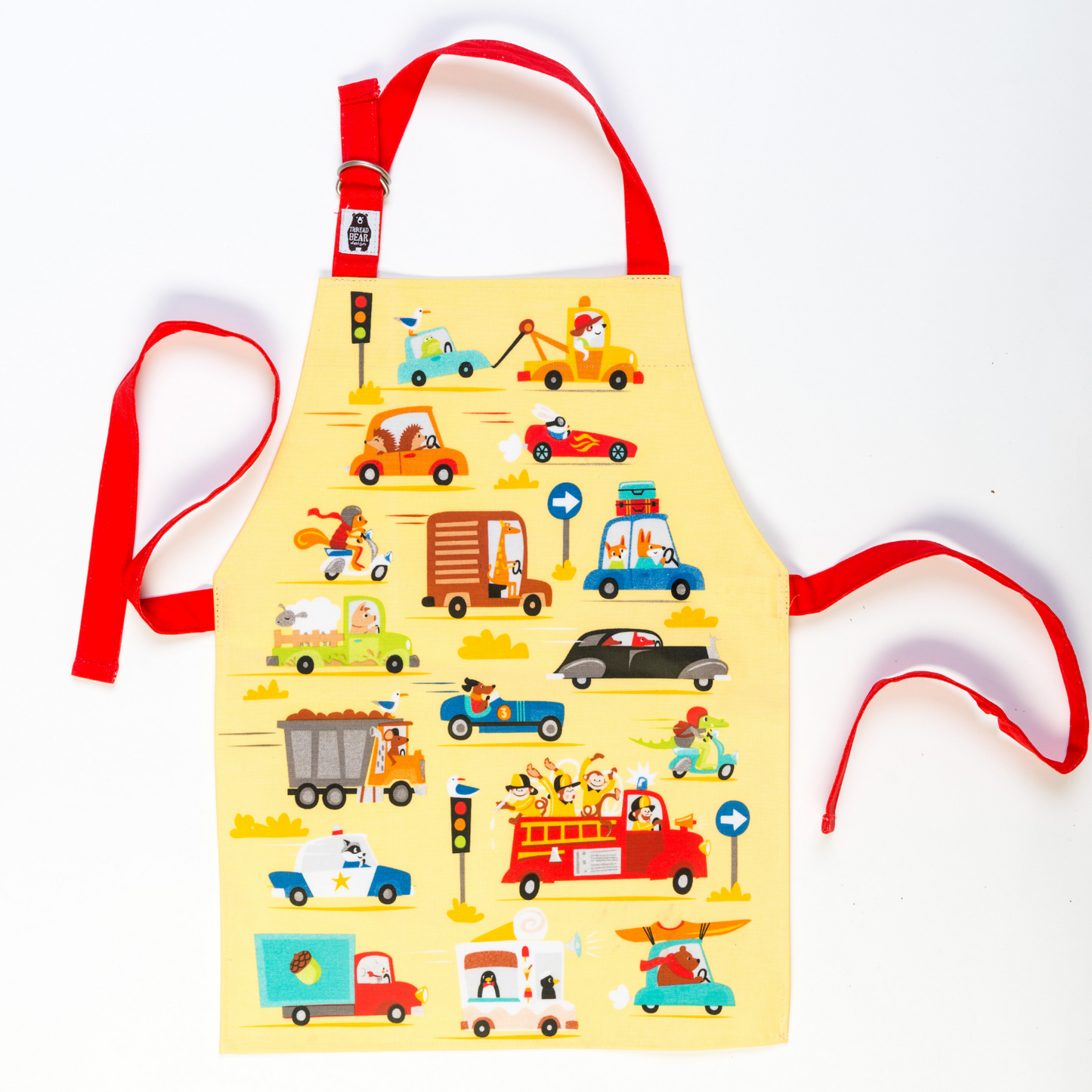 ThreadBear Design Children’s Apron ‘On The Move’ | Front View | BeoVERDE.ie