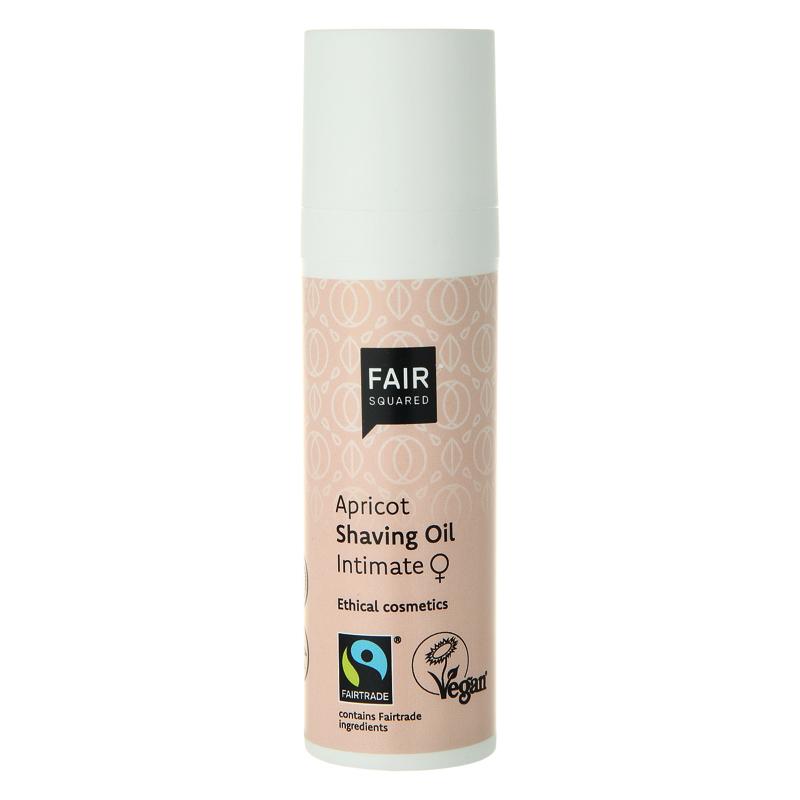 FAIR SQUARED Apricot Shaving Oil Women 15ml | Fairtrade Vegan Natural Halal | Dispenser | BeoVERDE.ie