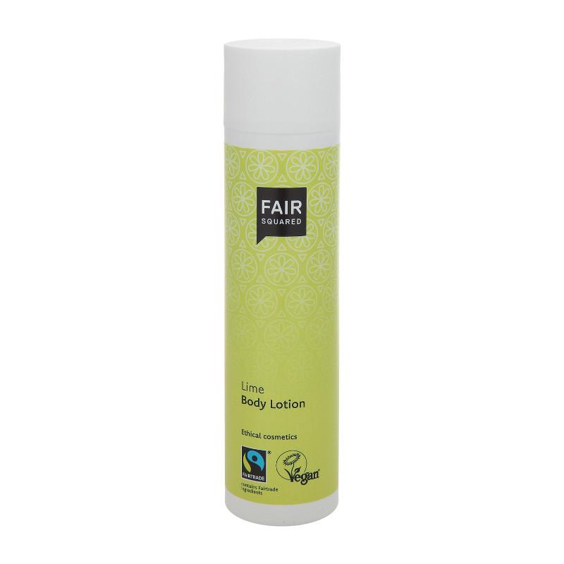 FAIR SQUARED Lime Body Lotion | Fairtrade Vegan Natural Halal | Bottle | BeoVERDE.ie