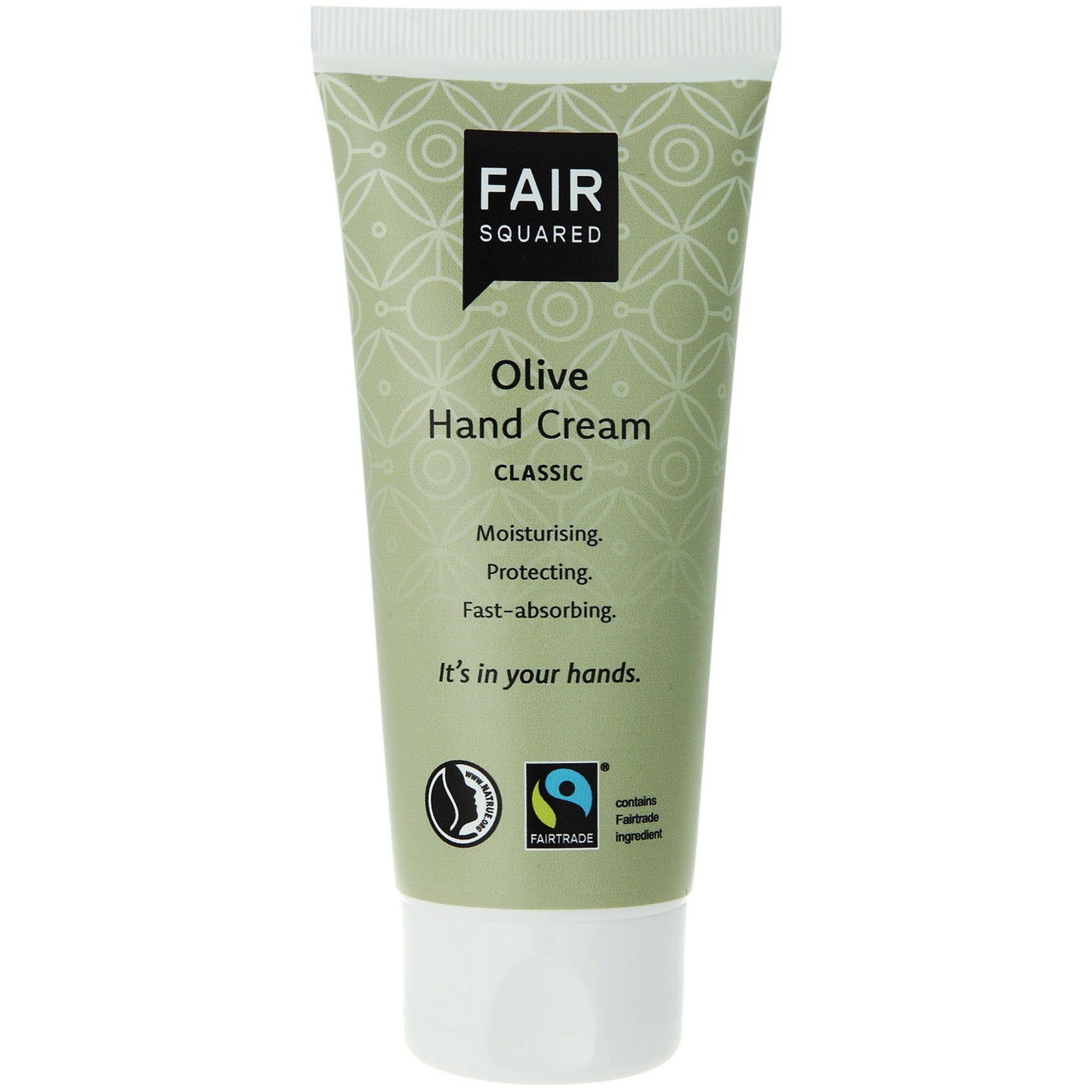 FAIR SQUARED Olive Hand Cream | Fairtrade Vegan Natural Halal | Tube | BeoVERDE.ie
