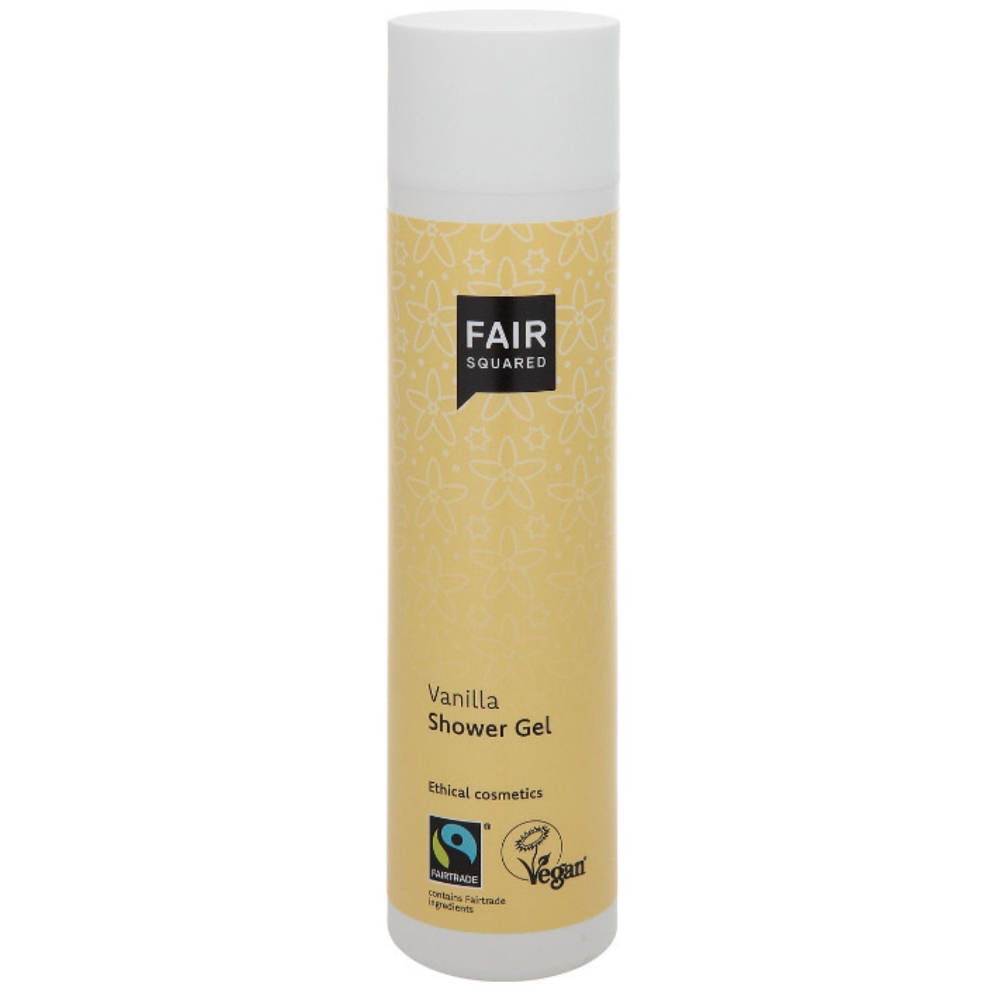 FAIR SQUARED Vanilla Shower Gel | Fairtrade Vegan Natural Halal | Dispenser | BeoVERDE.ie