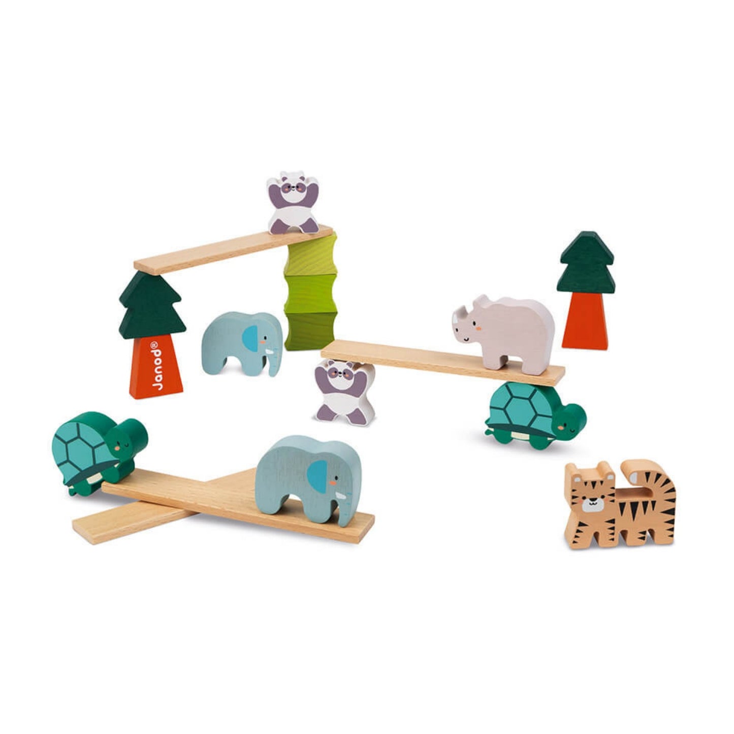 Janod Animal Stacking Game | Toddler Activity Toy | BeoVERDE Ireland