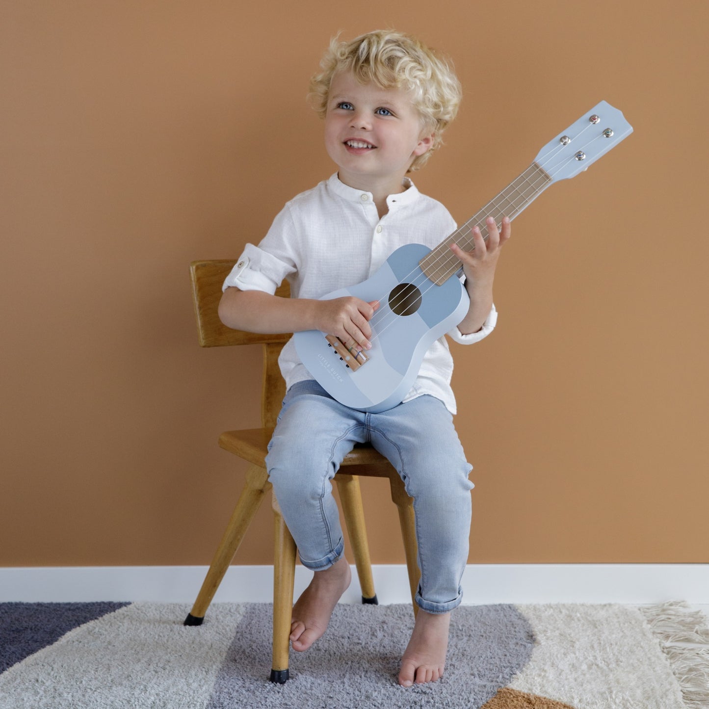 Little Dutch Guitar Blue | Toy Instrument for Kids | BeoVERDE Ireland