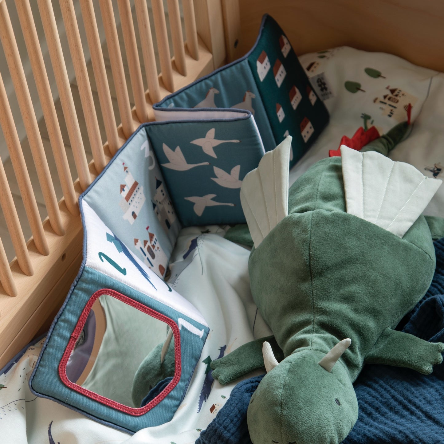 Sebra Dragon Tales | Cloth Book | Baby’s First Book | BeoVERDE Ireland