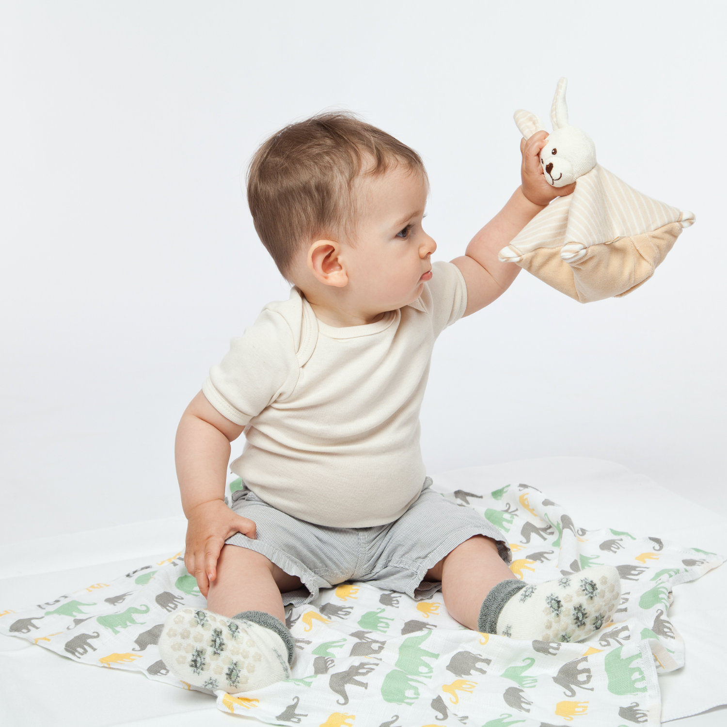 Large Warming Pillow for Babies | Rabbit | Organic Flax Seeds and Organic Cotton | Baby with Warming Pillow | BeoVERDE.ie