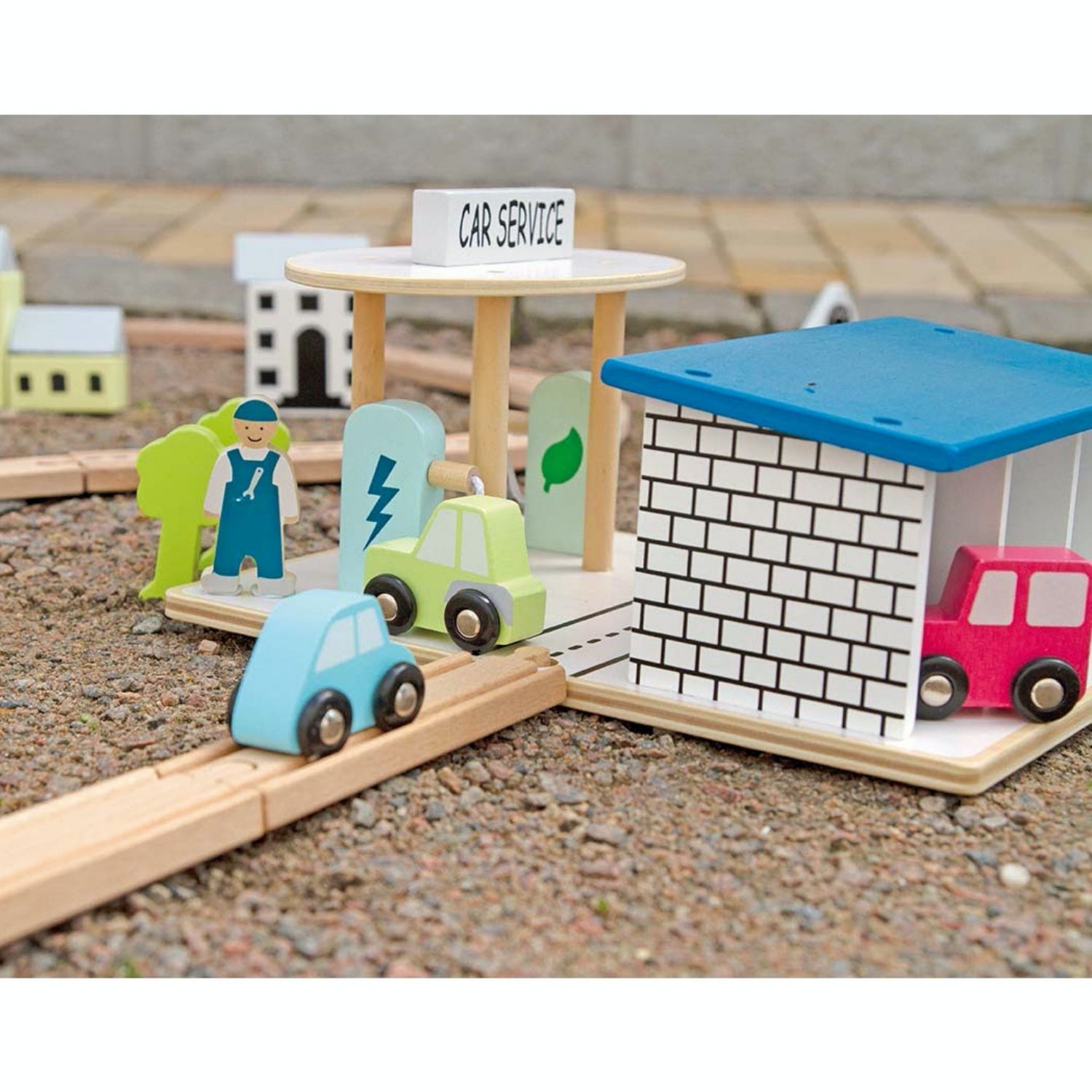 JaBaDaBaDo Car Service | Wooden Imaginative Play Toy | Lifestyle | BeoVERDE.ie