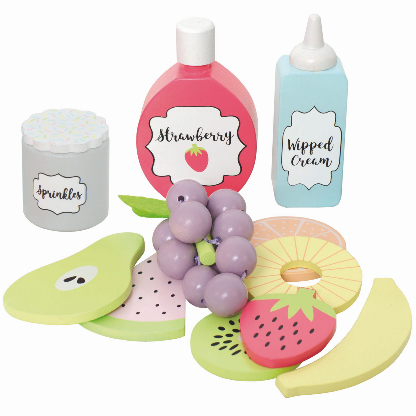 JaBaDaBaDo Fruit Salad Play Set | Gorgeous Pretend Play Toys | Fruit Items | BeoVERDE.ie