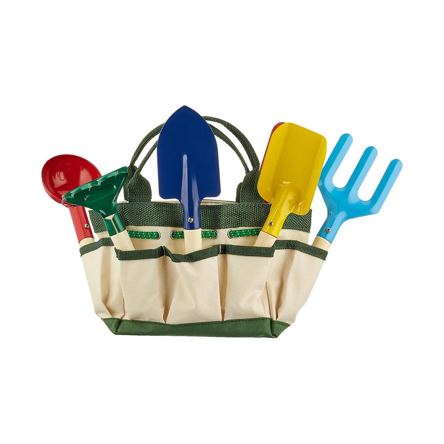 Legler Toys Kids Garden Tools or Beach Toy Set with Carry Bag | Outdoor & Gardening | Front View – All Tools in Bag | BeoVERDE.ie