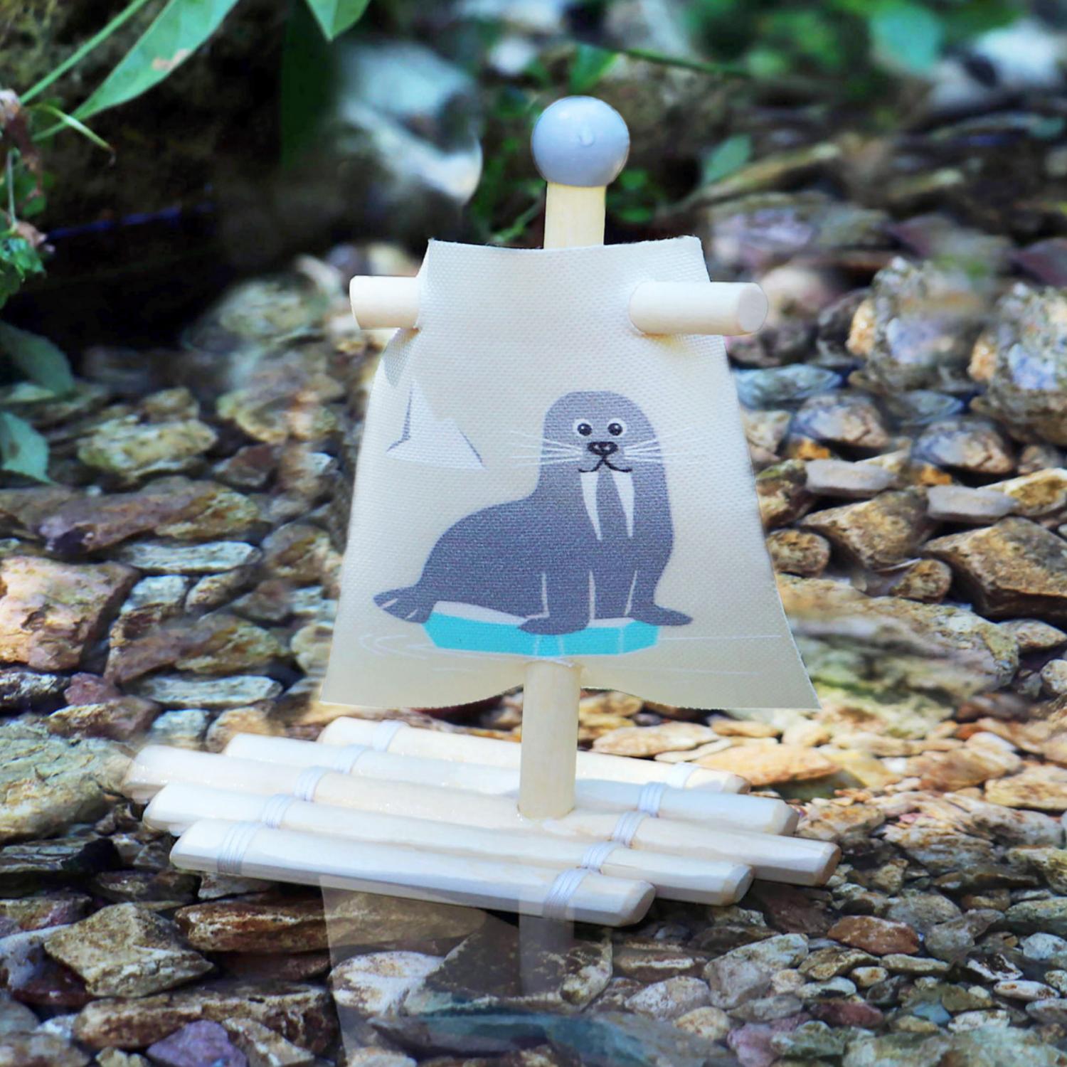 Legler Toys Wooden Toy Raft | Kids Bath Toy | Outdoor & Gardening | Lifestyle: Raft in Water | BeoVERDE.ie