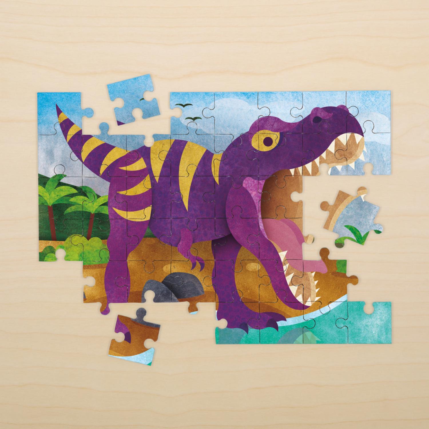 Mudpuppy Tyrannosaurus Rex Mini Puzzle | Jigsaw Puzzle For Kids | Partially Completed Jigsaw Puzzle | BeoVERDE.ie