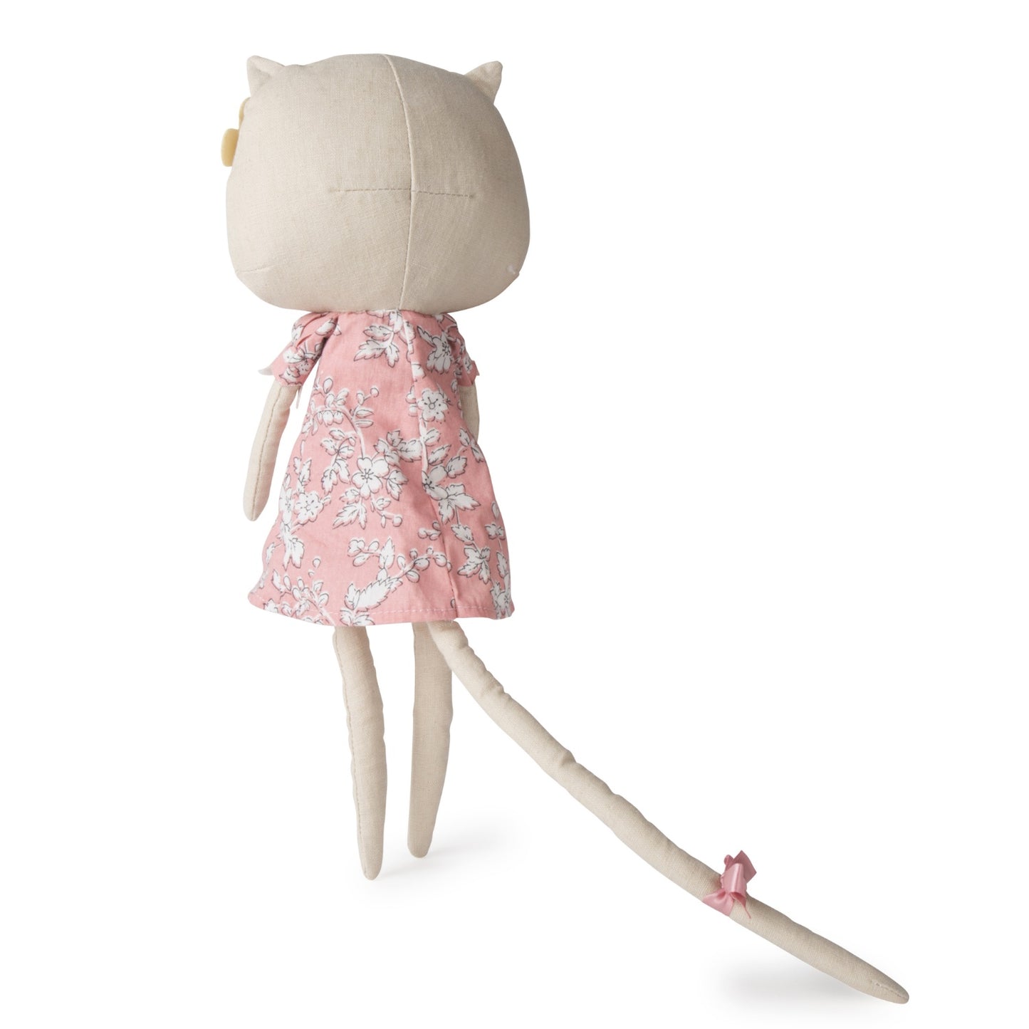 Picca LouLou Kitty Cat | Imaginative Play Toy | Soft Toy Made From Cotton | Standing - Back | BeoVERDE.ie