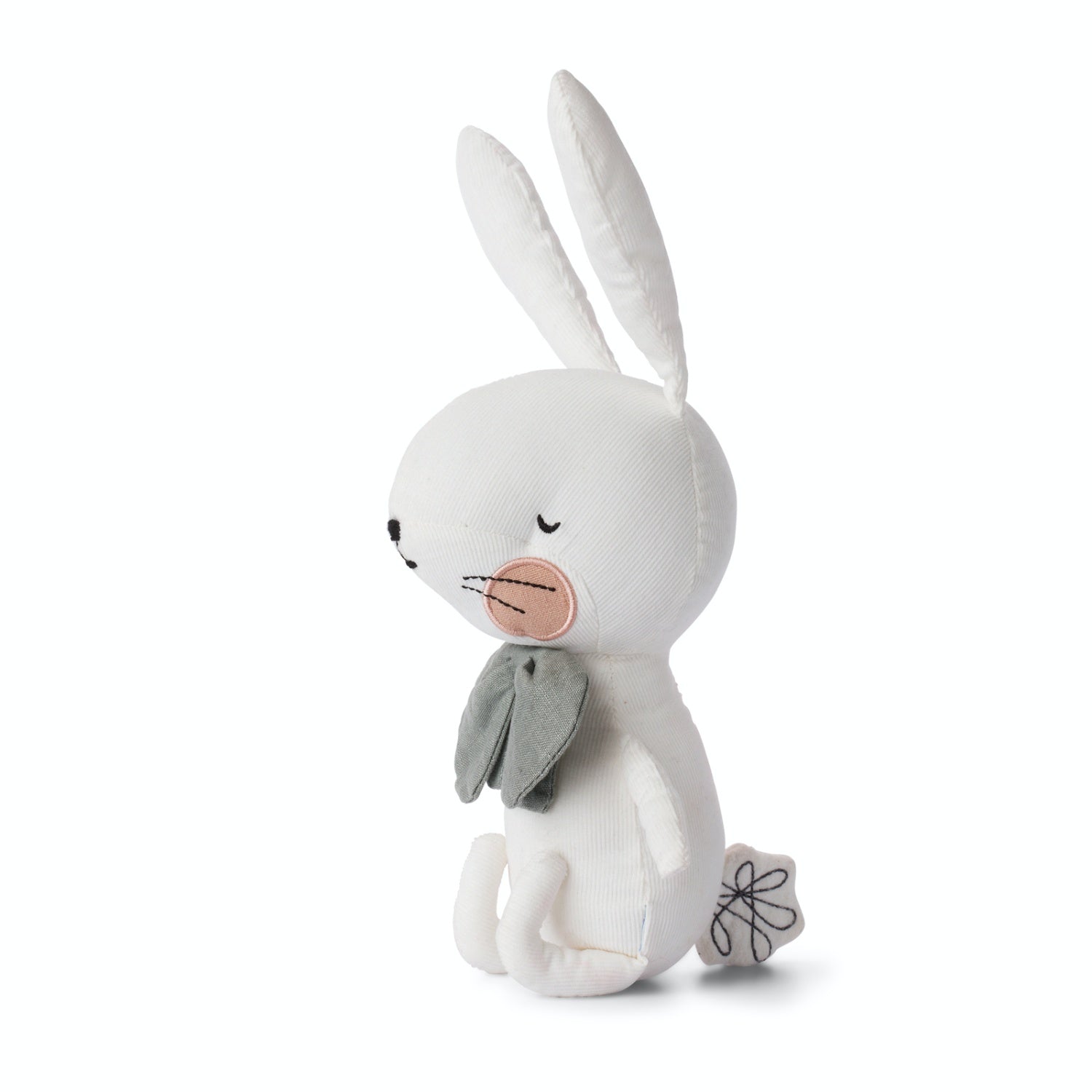 Picca LouLou White Rabbit | Imaginative Play Toy | Hand-Crafted Soft Toy Made From Cotton | Side | BeoVERDE.ie