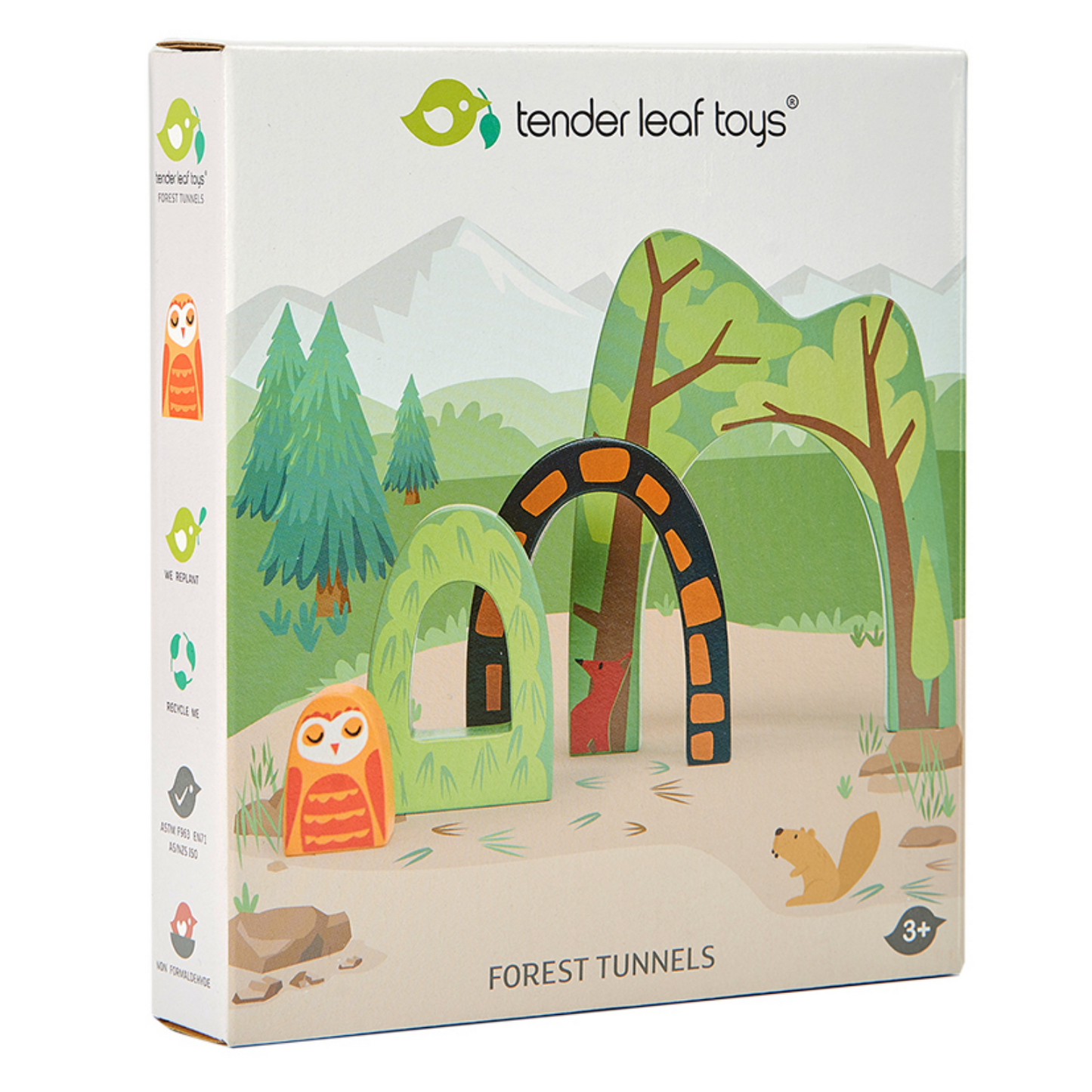 TenderLeaf Forest Tunnels | Hand-Crafted Wooden Toys | Packaging | BeoVERDE.ie