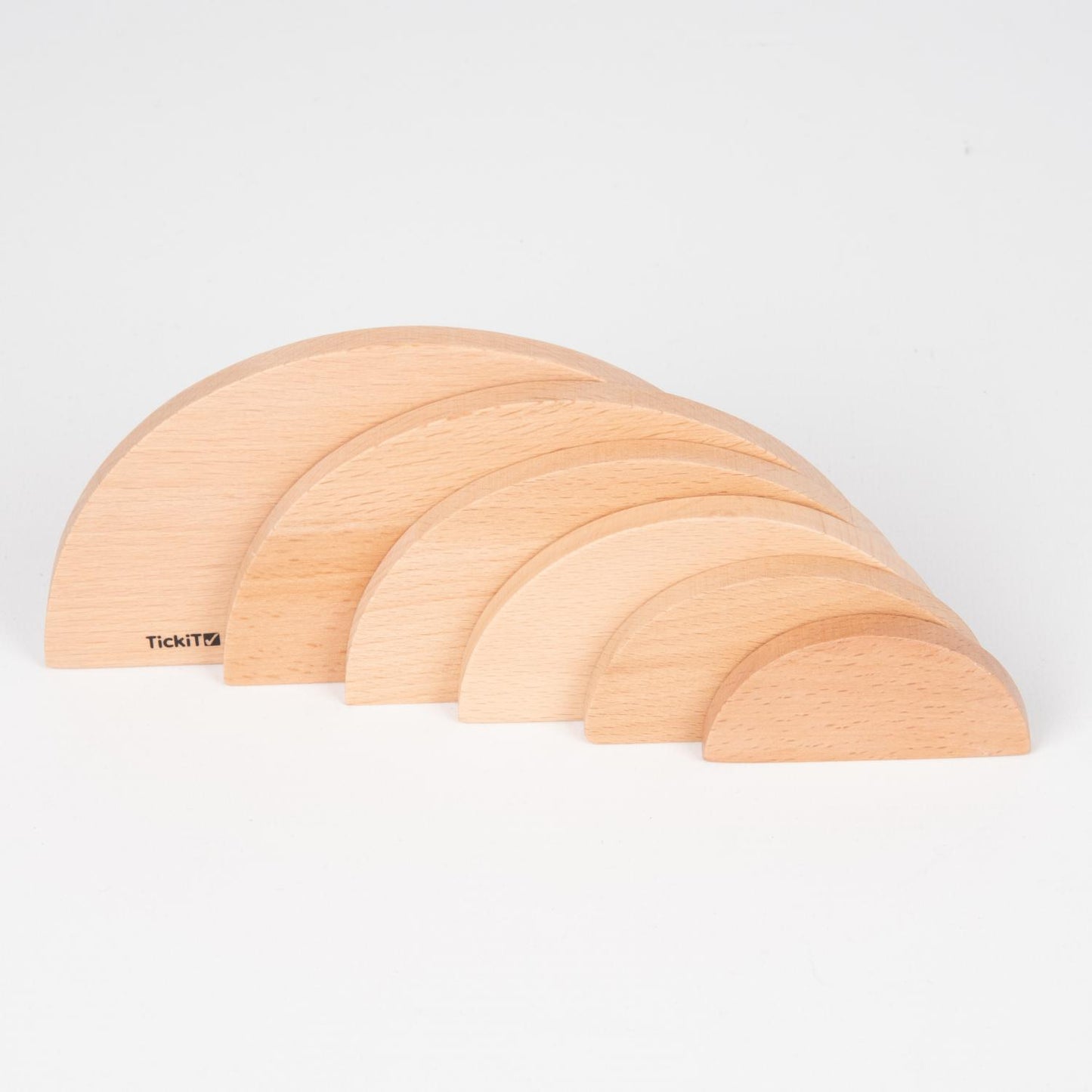 Natural Wooden Arch Panels | 6 Pieces | Wooden Activity Toy