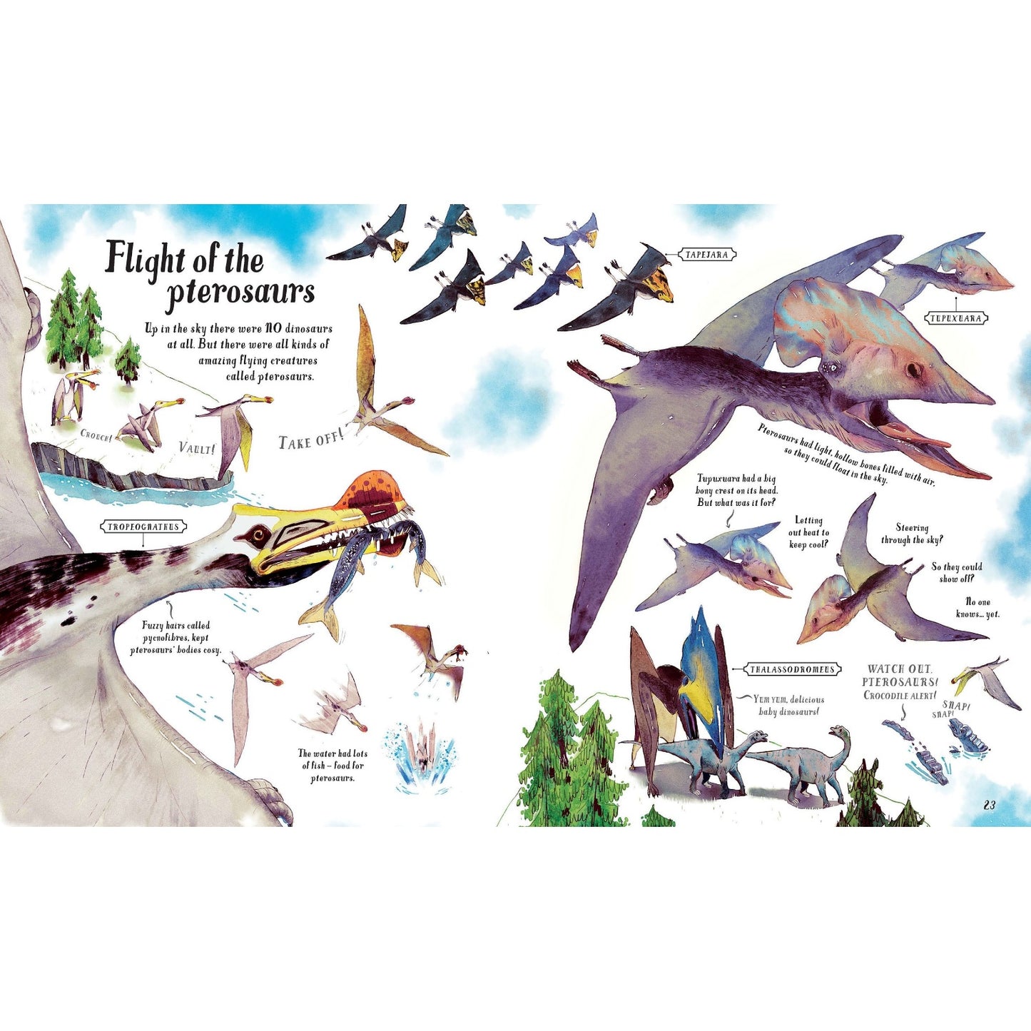 Big Picture Book Dinosaurs | Children's Book on Dinosaurs | Usborne | Sample Page Peterosaurs | BeoVERDE.ie