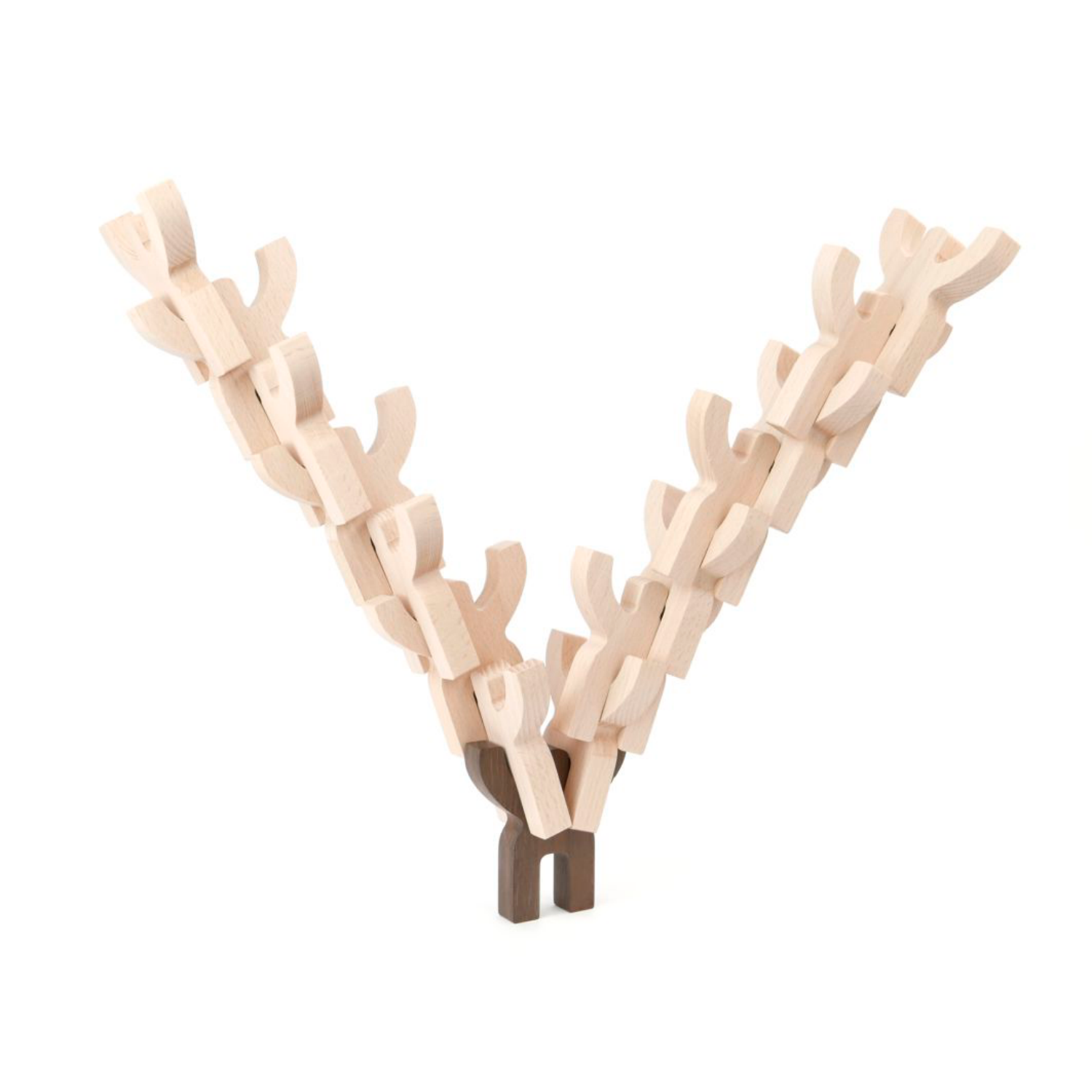 Bajo Mendelsons Balancing & Stacking Toy | 15 Wooden Figures | Balancing Y | BeoVERDE.ie