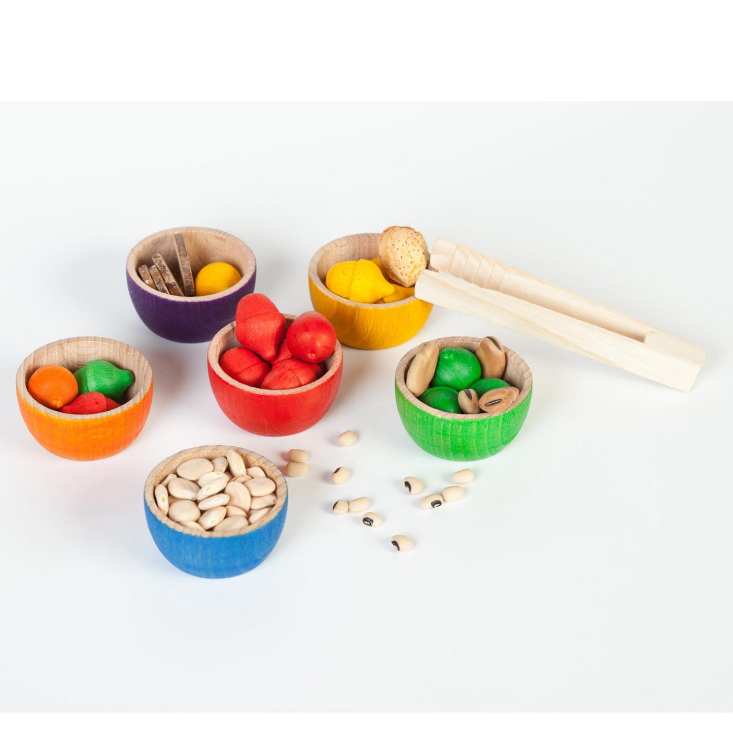 Bowls & Acorns | Wooden Toys for Kids | Open-Ended Play Set