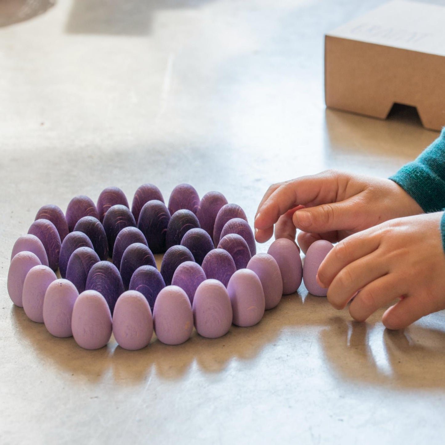 Mandala Eggs | 36 Pieces | Wooden Toys for Kids | Open-Ended Play