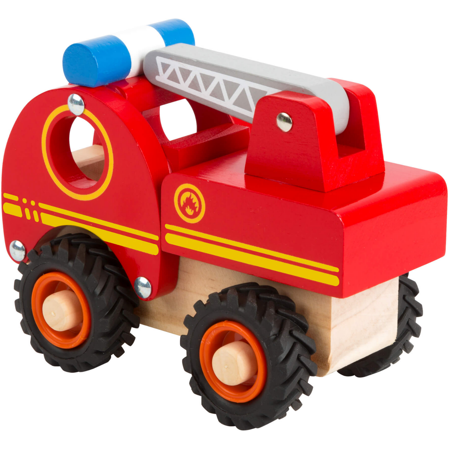 Small Foot Wooden Fire Engine | Rear Side View | BeoVERDE.ie