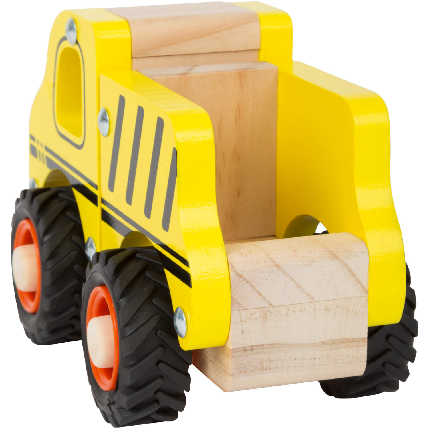Small Foot Wooden Construction Site Vehicle | Rear View | BeoVERDE.ie