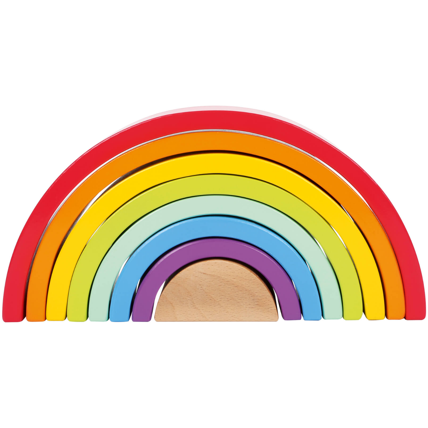 Small Foot Large Wooden Rainbow | Front View | BeoVERDE.ie