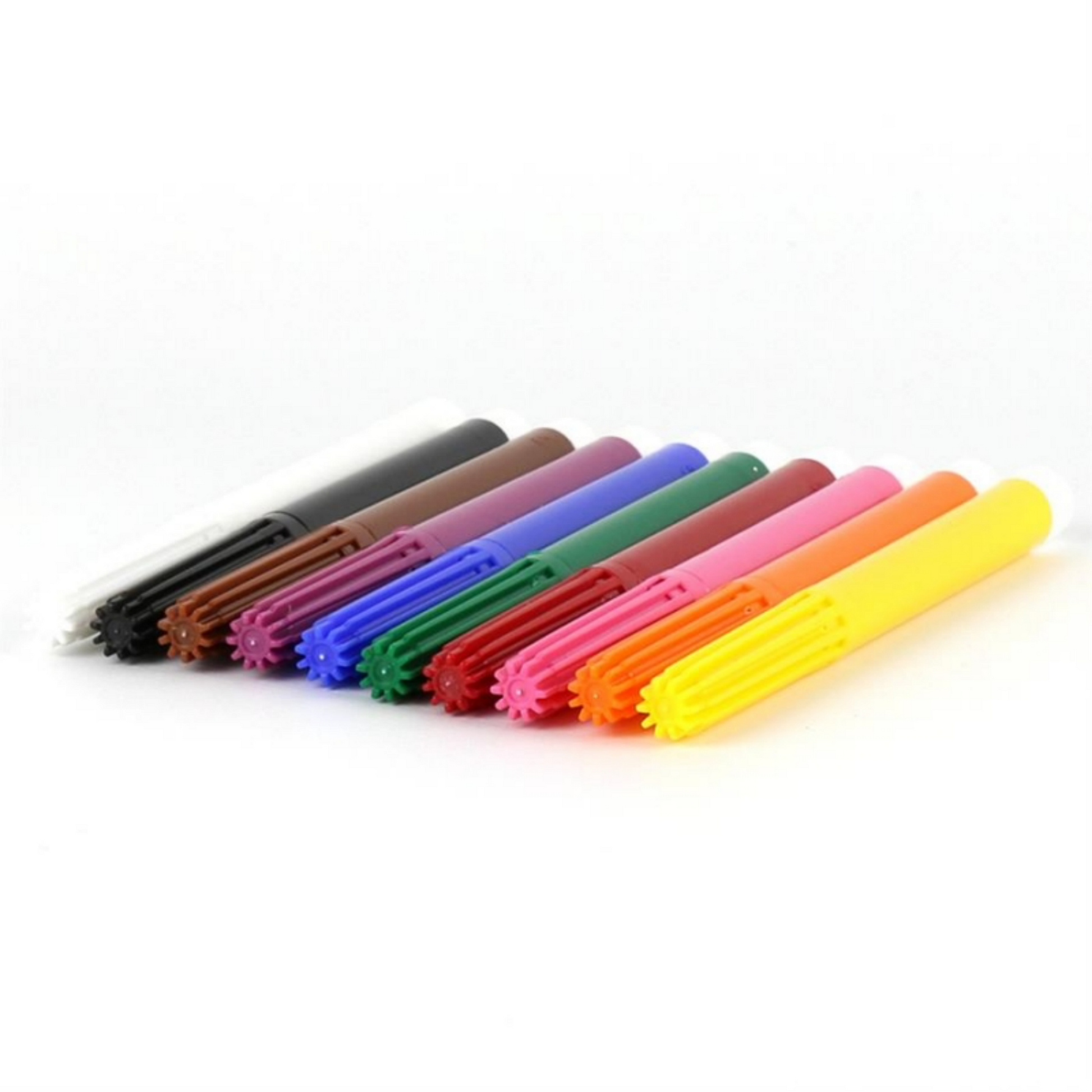 okoNORM Felt-Tip Pens with Eraser | Vegan, Water-Based Inks & Eco-Friendly | 9 Colours | Unboxed Pens | BeoVERDE.ie