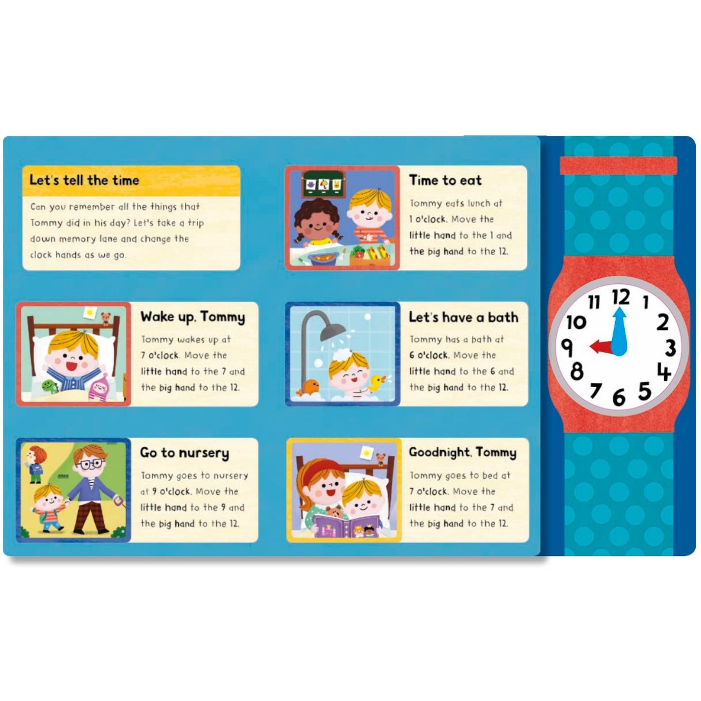 My First Clock Book: Learn to Tell the Time | Board Book | Children's Early Learning Book on Time