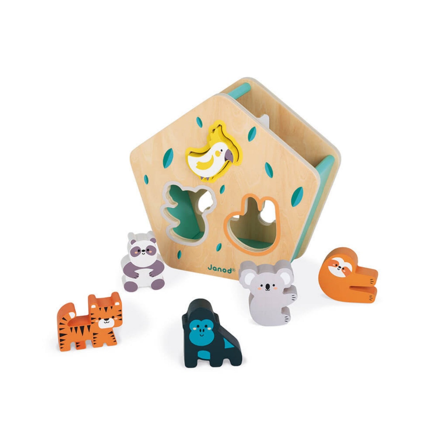Janod Animal Shape Sorter | Toddler Activity Toy | BeoVERDE Ireland